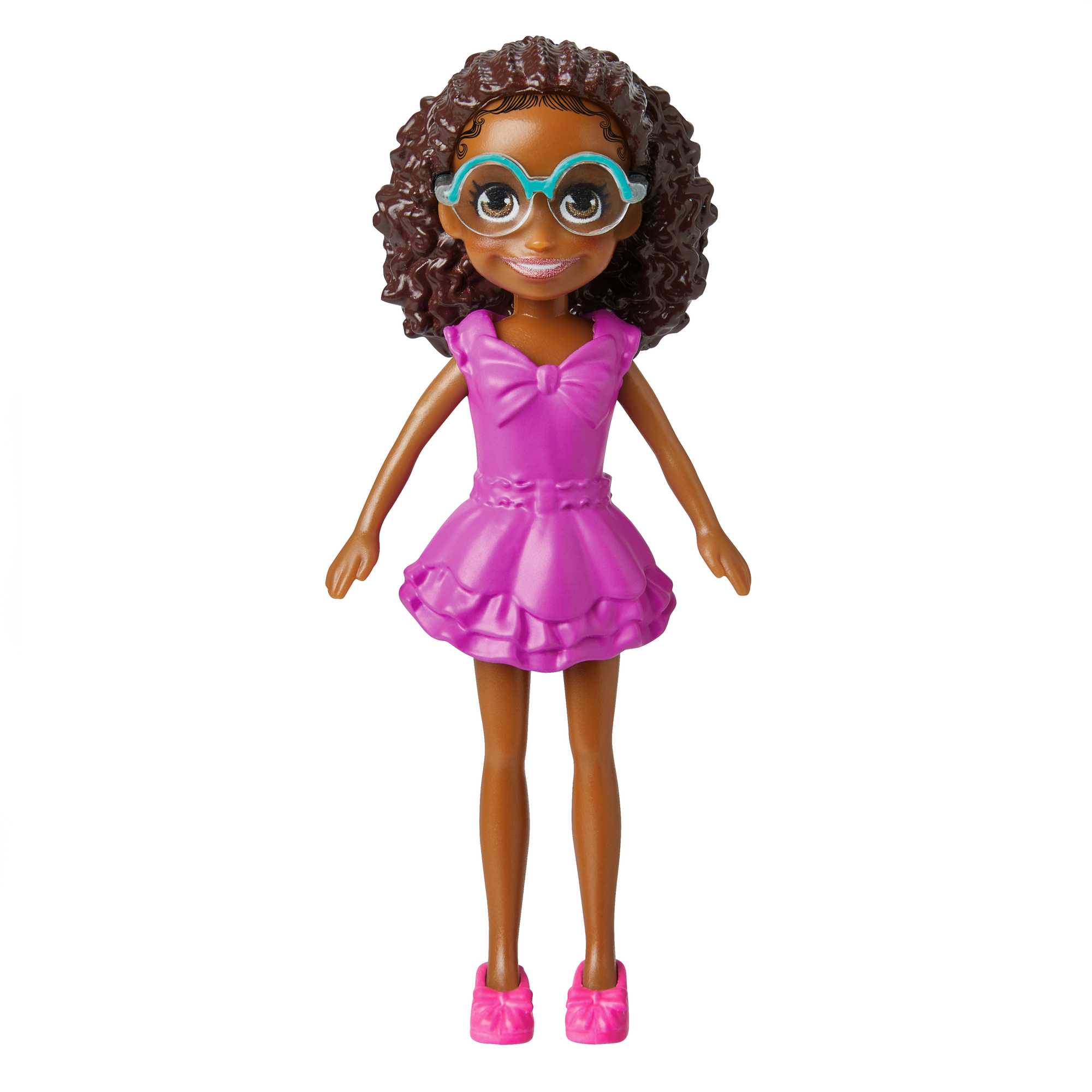 Polly Pocket Doll & 18 Accessories, Shani Art Studio Tinted-Transparent Pack - Image 4