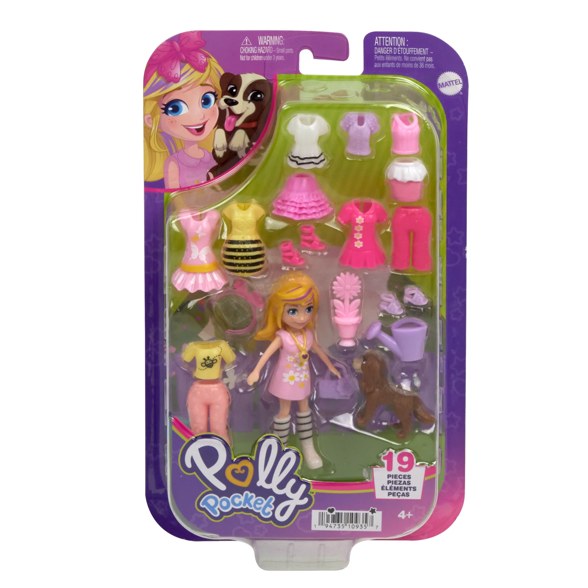 Polly Pocket Medium Fashion Pack, Travel Toy With Dolls And Clothing Accessories - Image 5