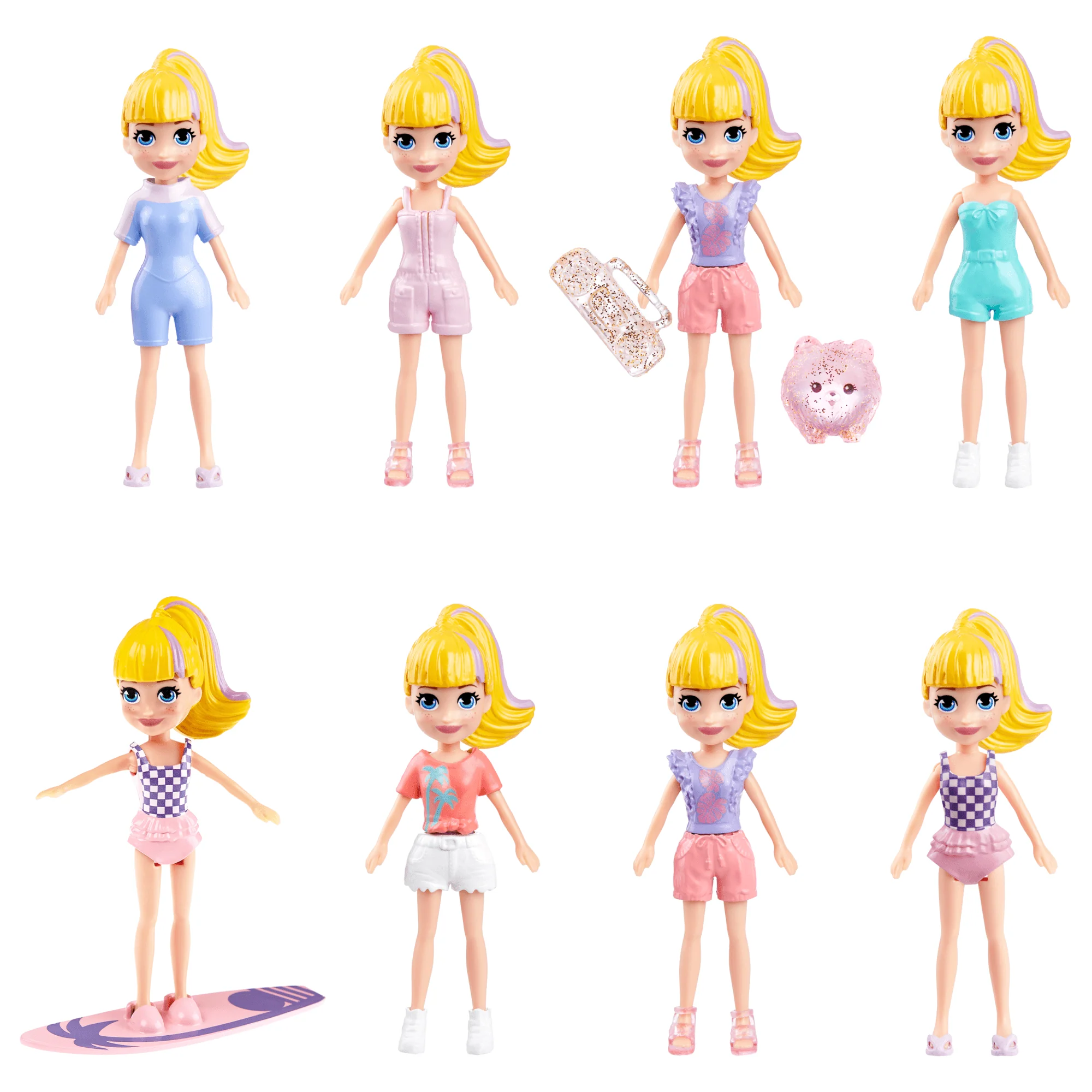 Polly Pocket Large Fashion Pack, Travel Toy With Dolls And Clothing Accessories - Image 4