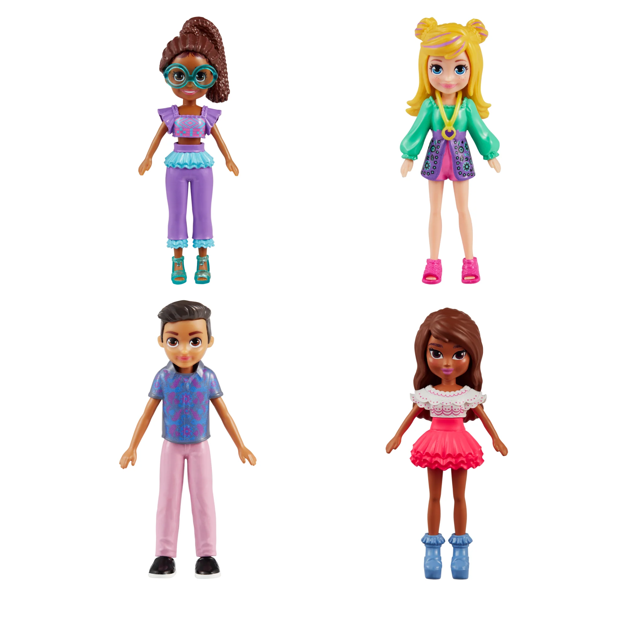 Polly Pocket Fashion Pack Rio With 4 Dolls & 49 Total Accessories including CloThes & Travel Bags - Image 2