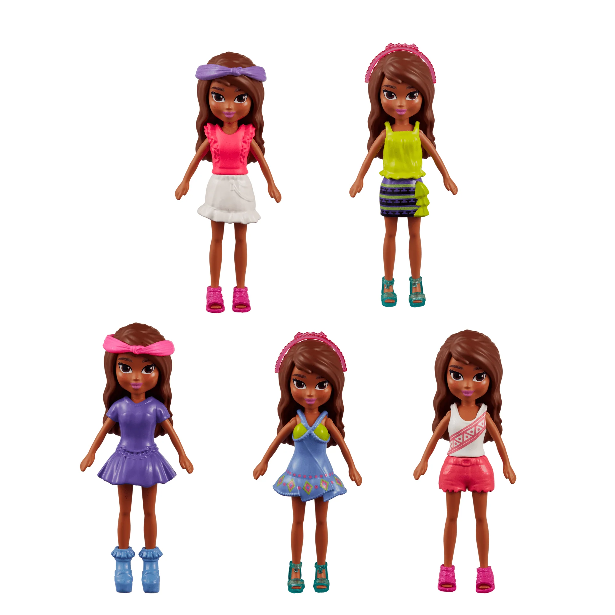 Polly Pocket Fashion Pack Rio With 4 Dolls & 49 Total Accessories including CloThes & Travel Bags - Image 3