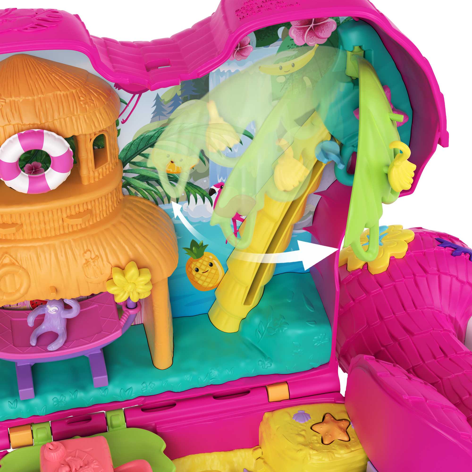 Polly Pocket Grand Coffret Flamant Rose de Fête - Image 3
