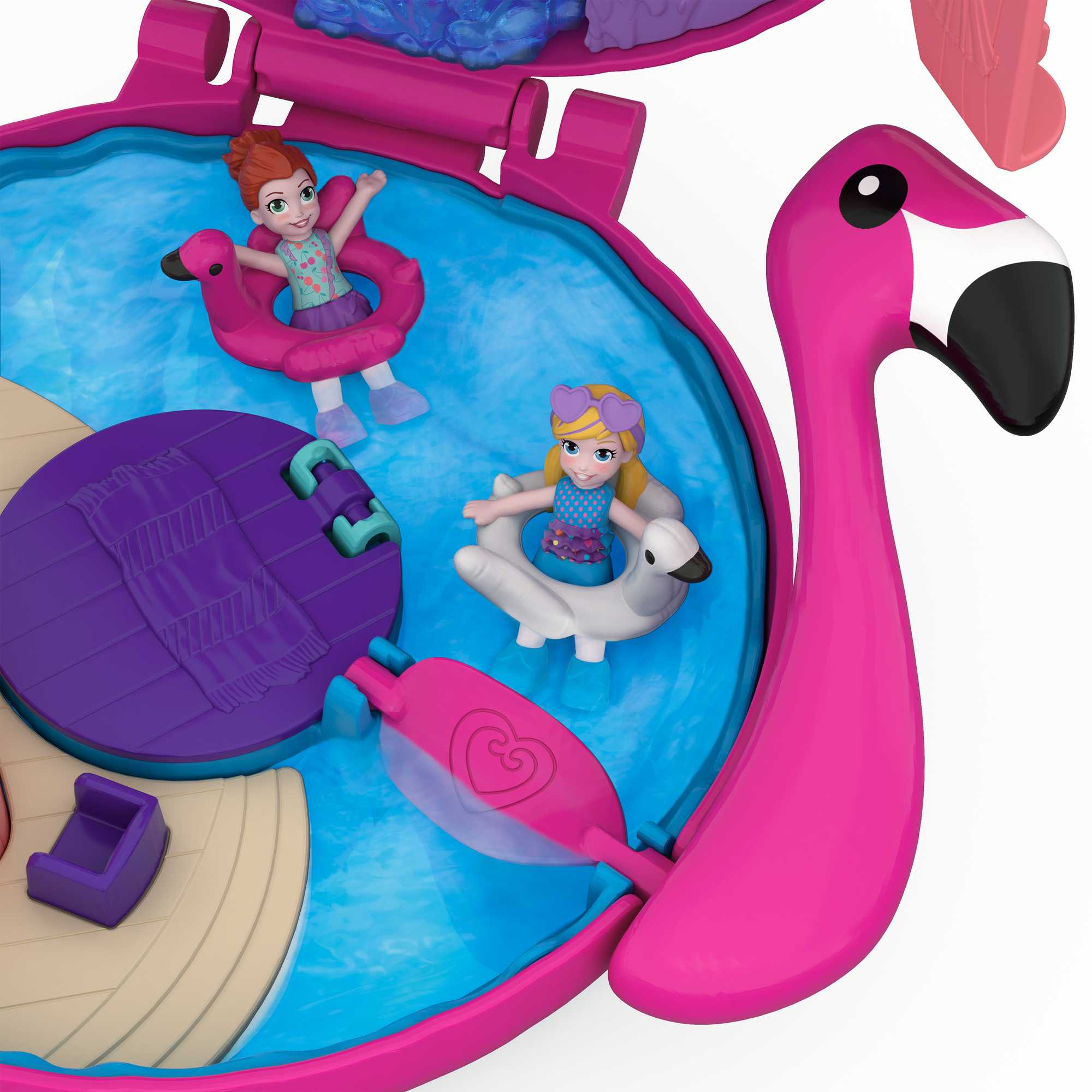 Polly Pocket La Piscine du Flamant Rose - Image 4