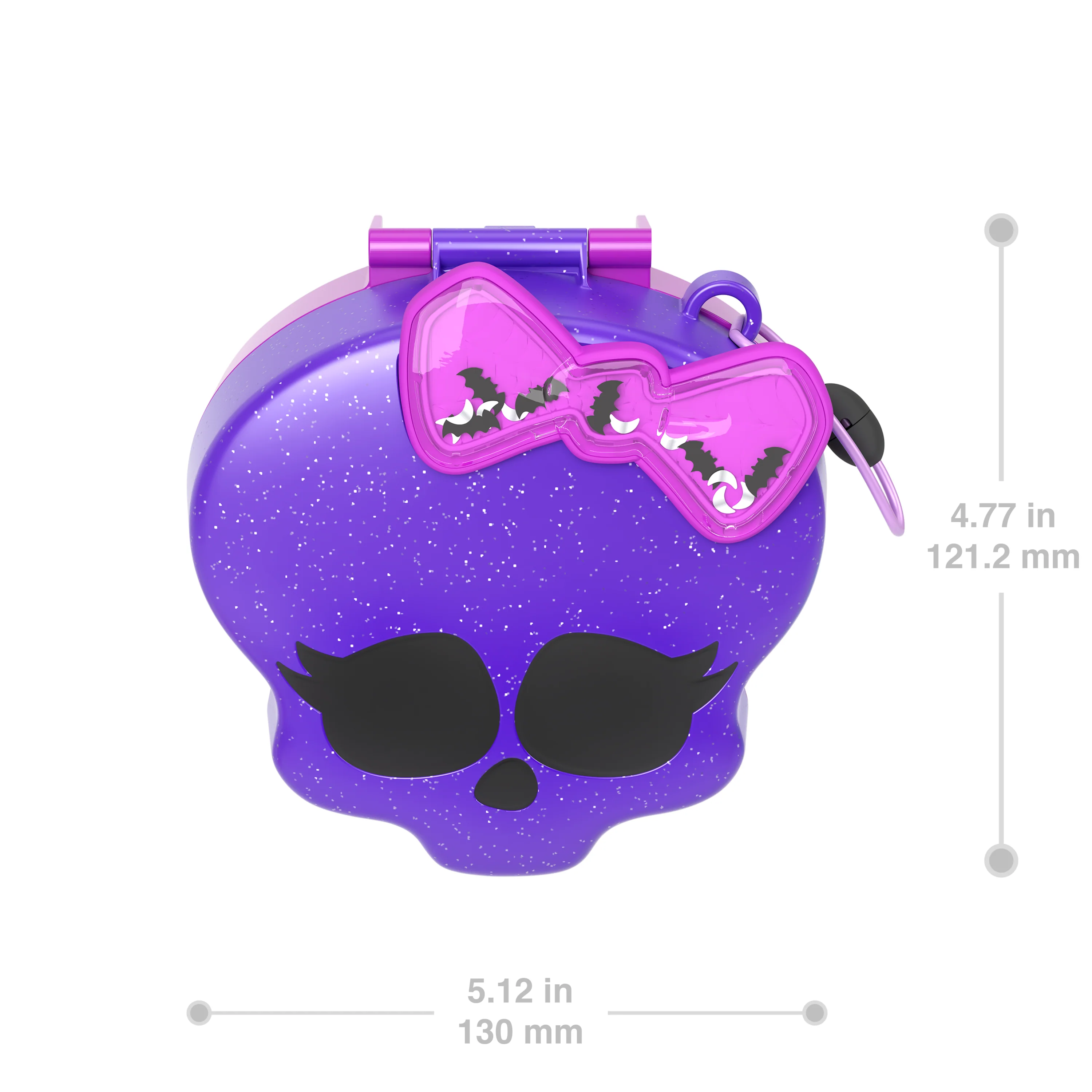 Polly Pocket Monster High Compact With 3 Micro Dolls & 10 Accessories, Opens To High School - Image 5