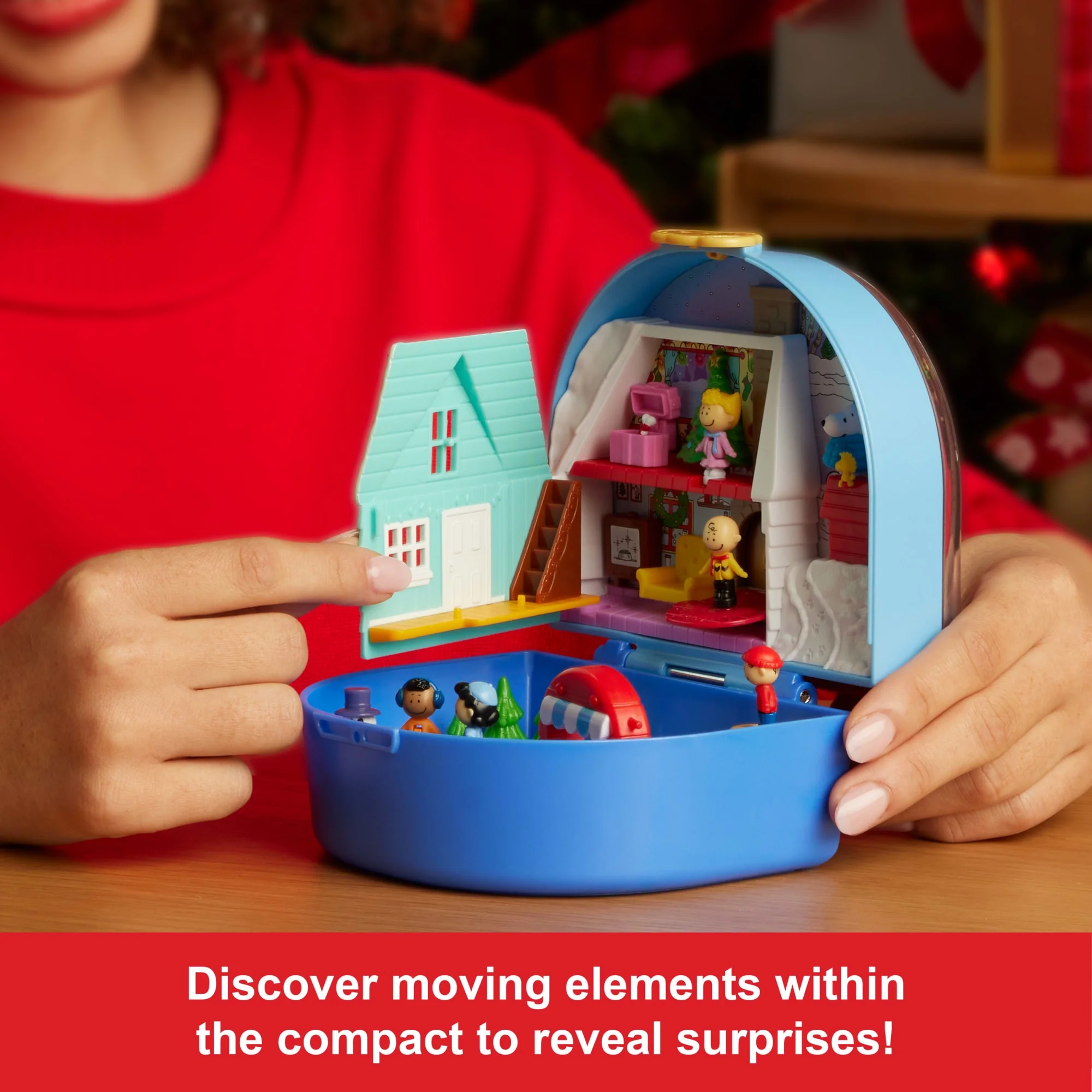 Polly Pocket Micro Dolls And Playset, Collector Peanuts Compact With 7 Accessories - Image 4