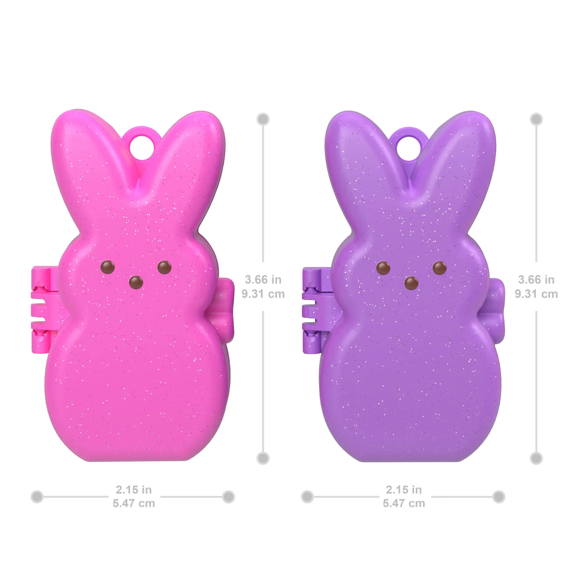Polly Pocket X Peeps, Dolls & 2 Playsets With 6 Themed Accessories, Compact Travel Toy With Clip Keychains - Image 2