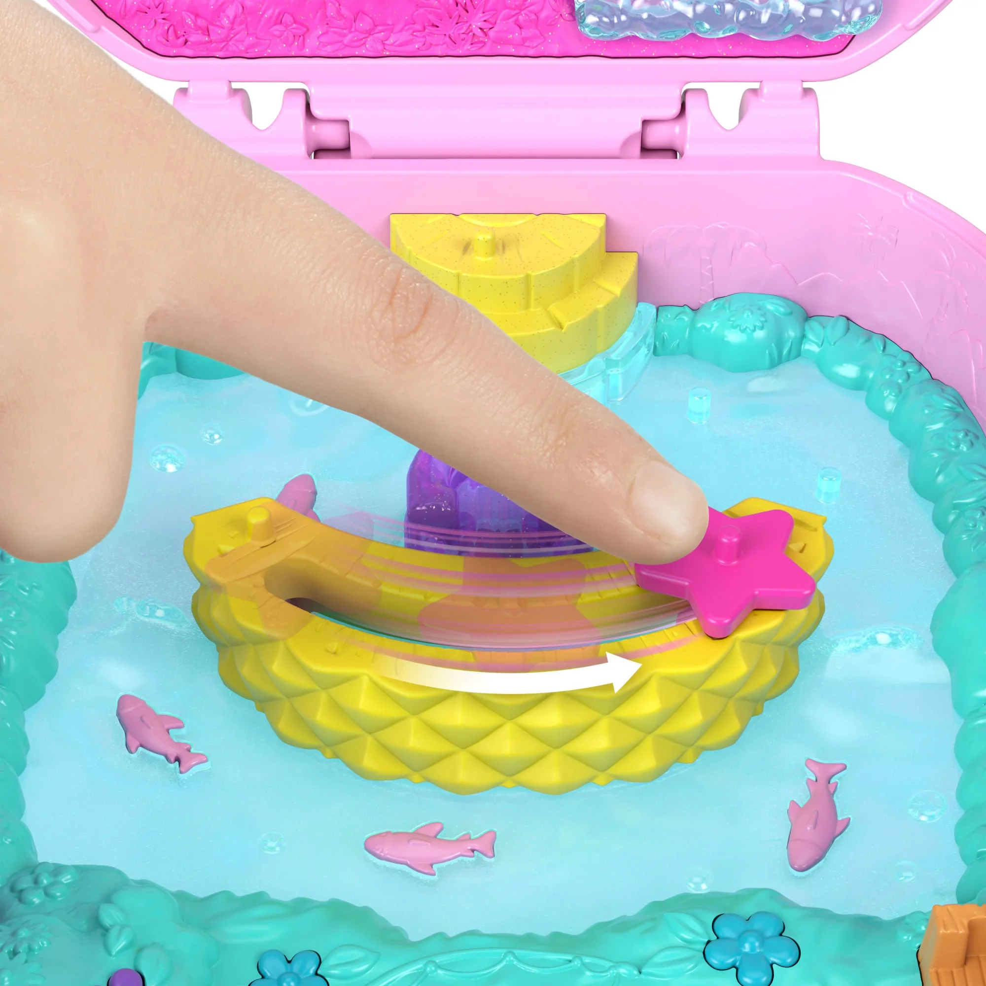 Polly Pocket Pineapple Monkey Compact Playset With 1 Micro Doll And Pet, Travel Toy With Fruit Accessories - Image 4