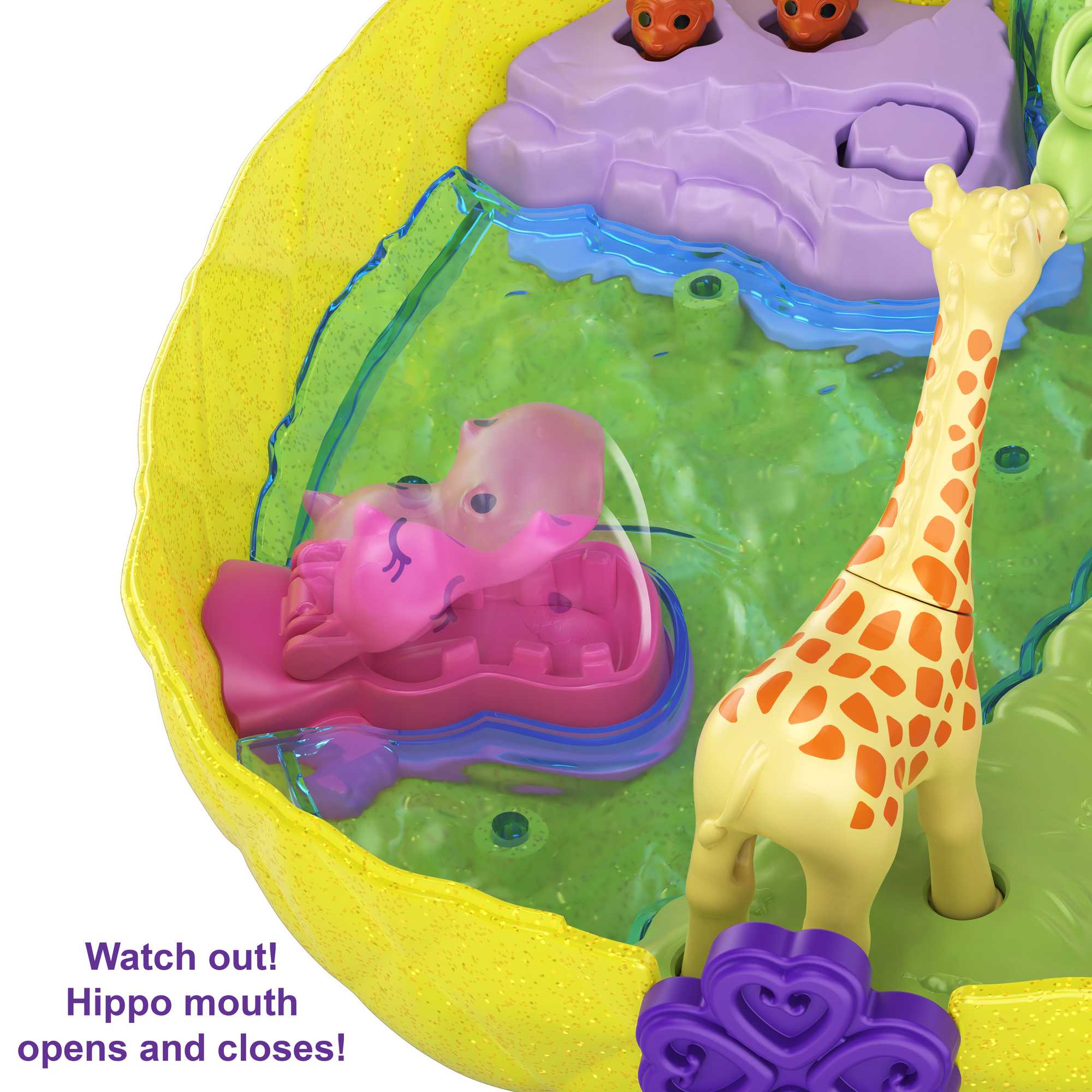 Polly Pocket Polly & Lila Tropicool Pineapple Wearable Purse Compact - Image 4
