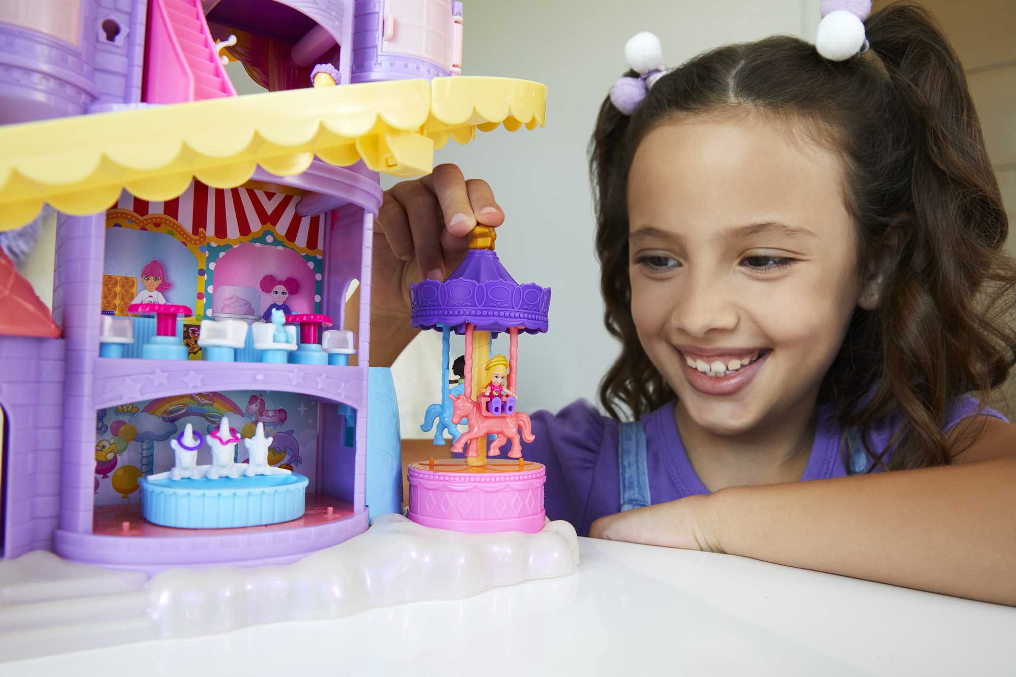 Polly Pocket Rainbow Funland Theme Park Playset - Image 2