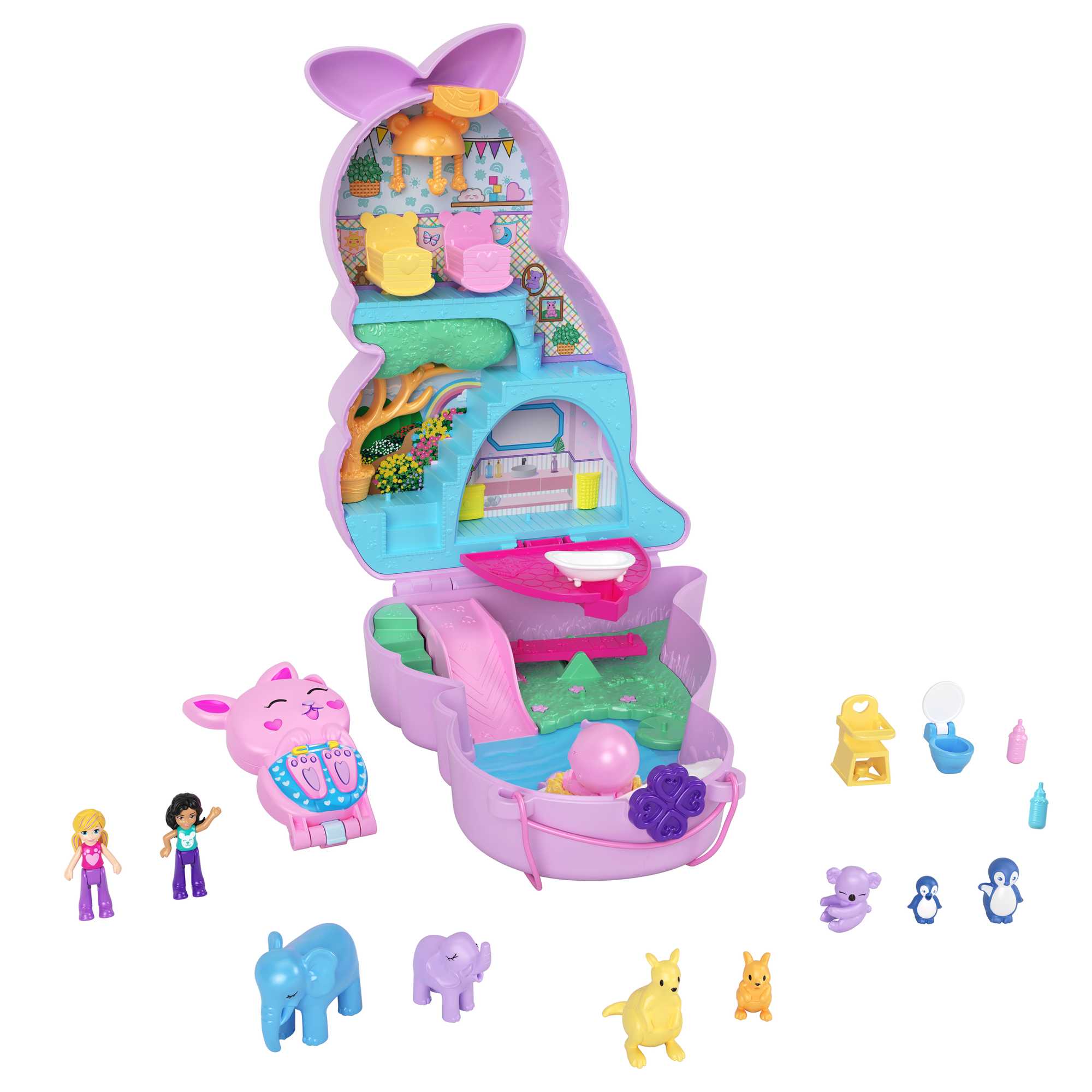 Polly Pocket Sac à Main Mama et Joey Kangourou, 2 Poupées - Image 5
