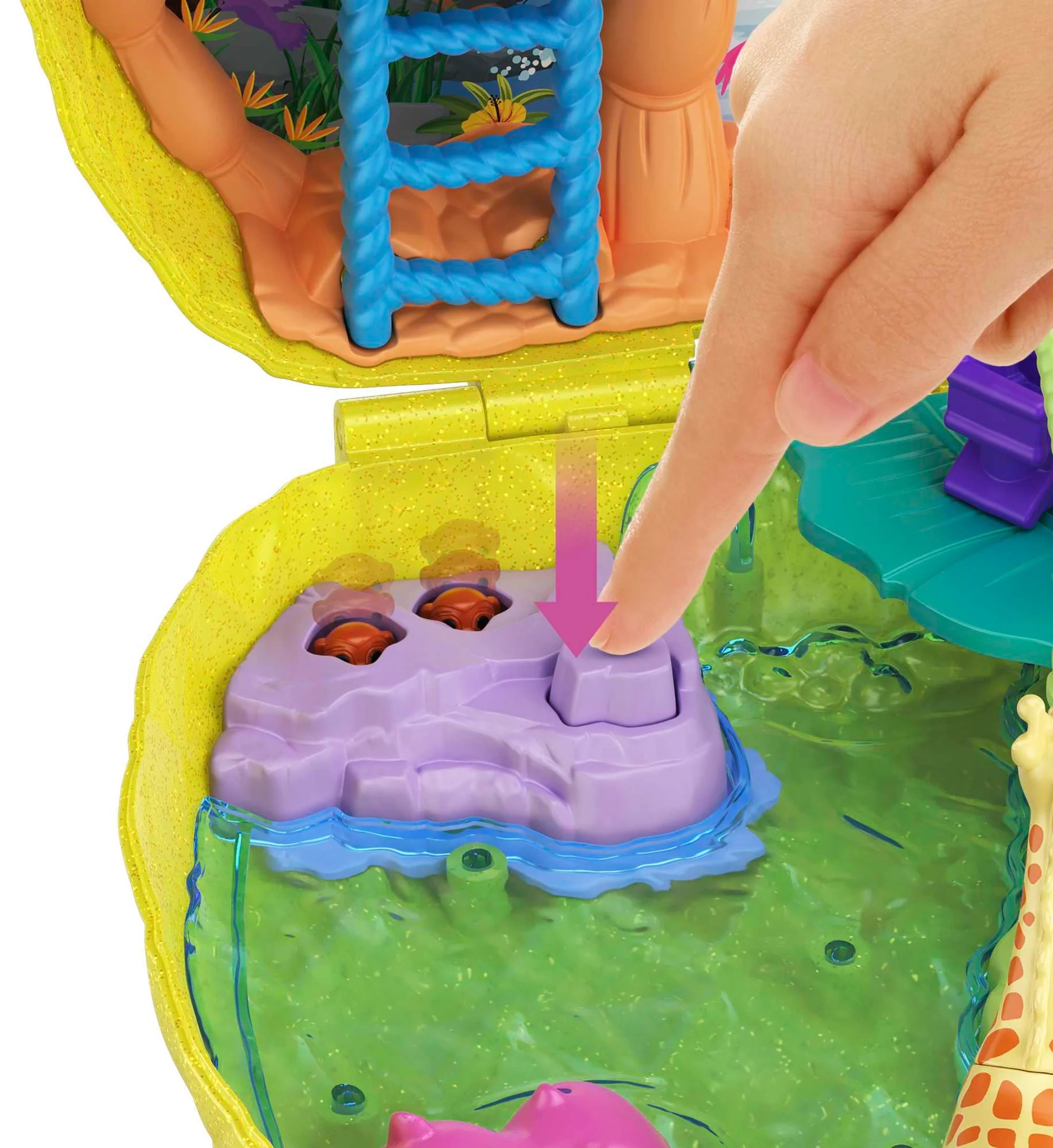 Coffret Sacoche Ananas Tropicool Polly Pocket à Porter Avec Poupées Polly et Lila - Image 5