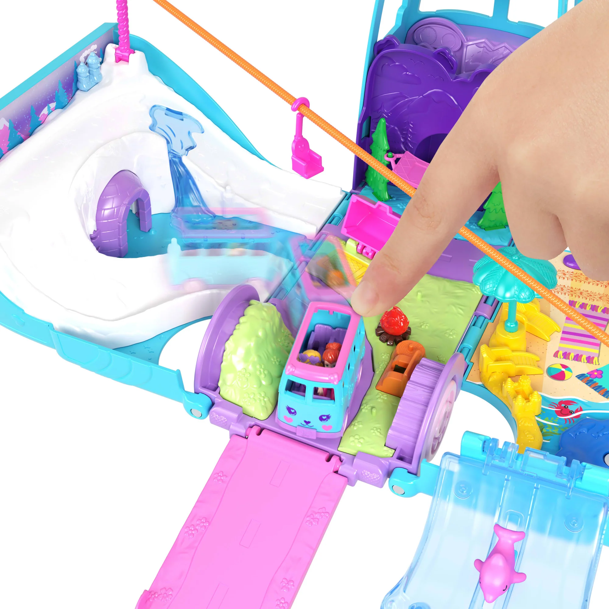 Polly Pocket Set de Juego Aventura Sobre Ruedas con Mascotas - Image 4