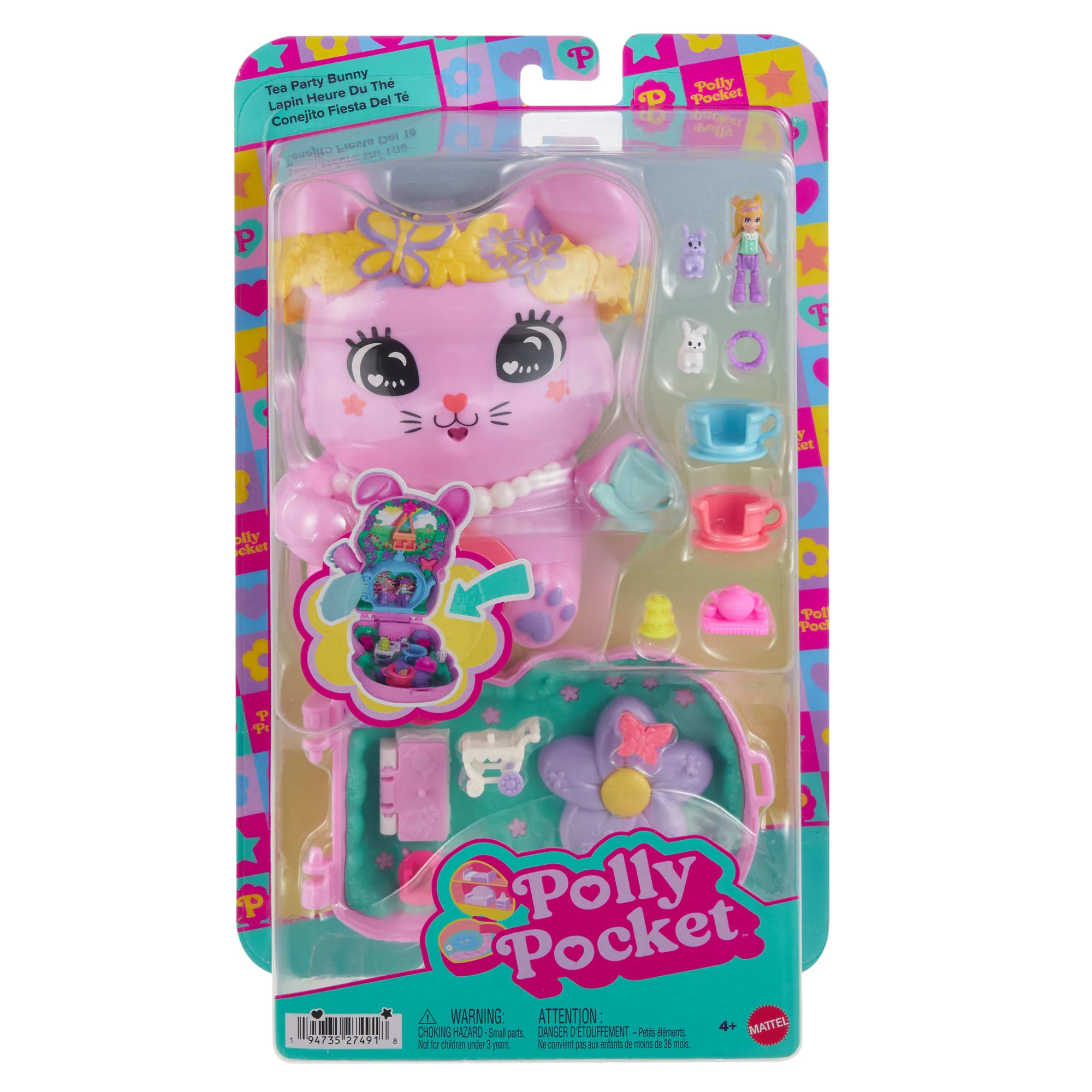 Polly Pocket Set de Juego Compacto Conejito Fiesta de Té - Image 6