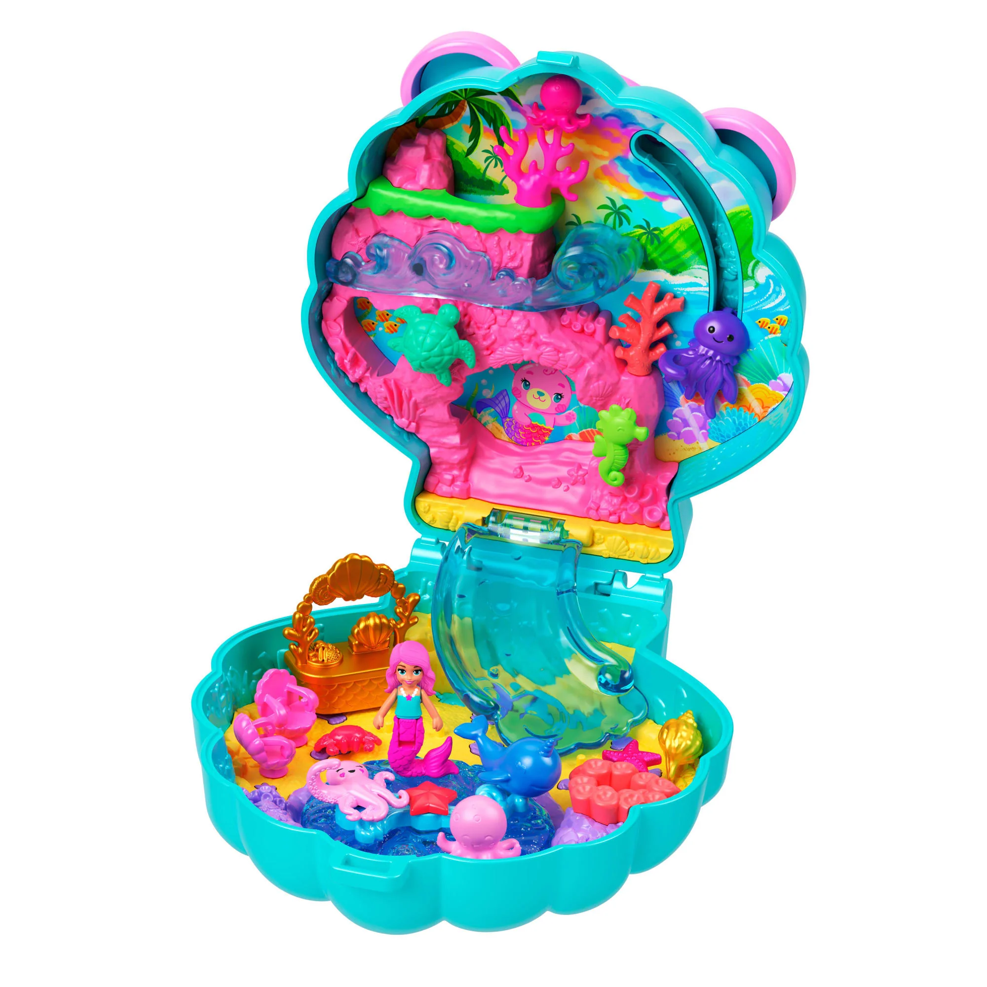 Polly Pocket Set de Juego Compacto Isla de Glitter - Image 2