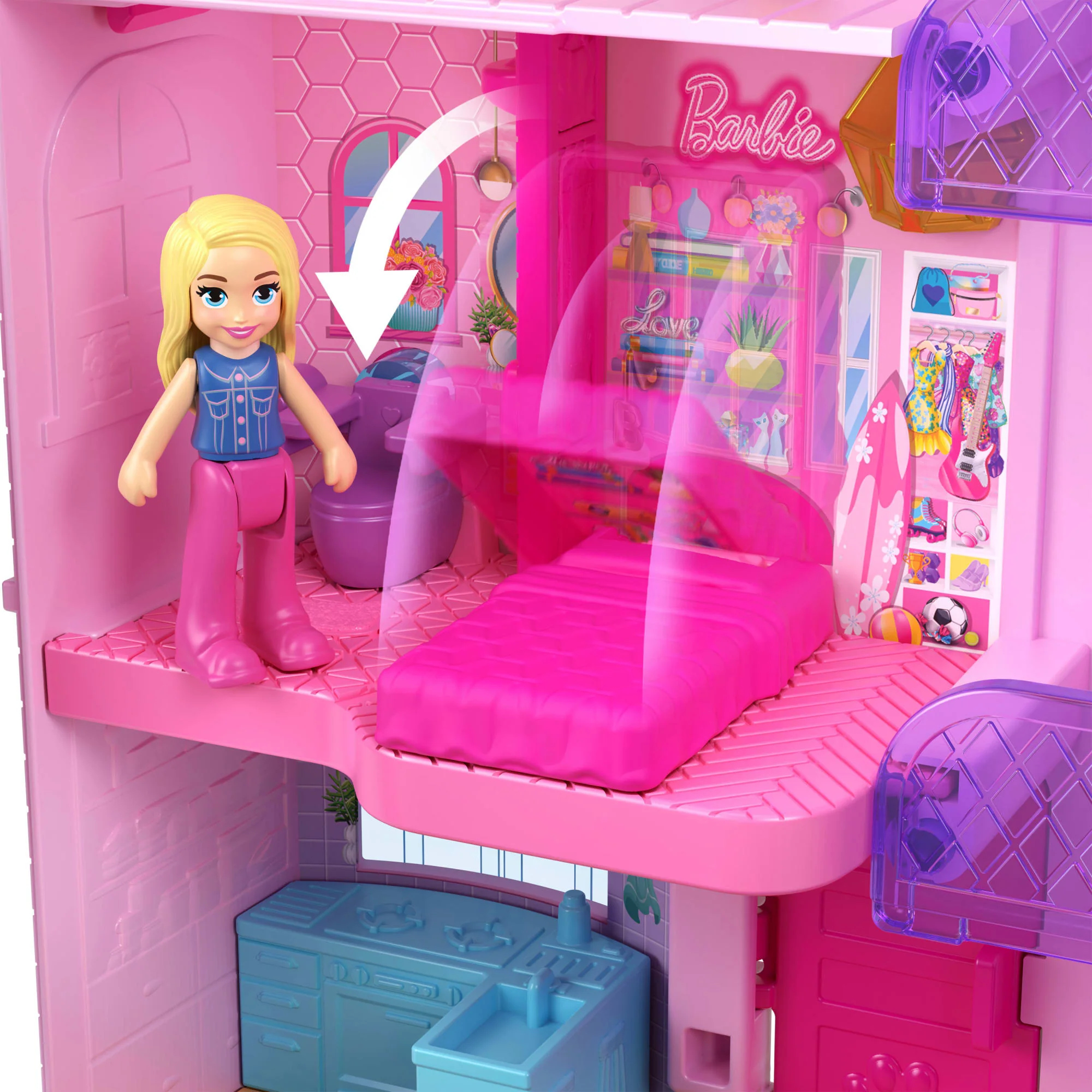 Polly Pocket Set de Juego Compacto Mundo Sorpresa Barbie - Image 5