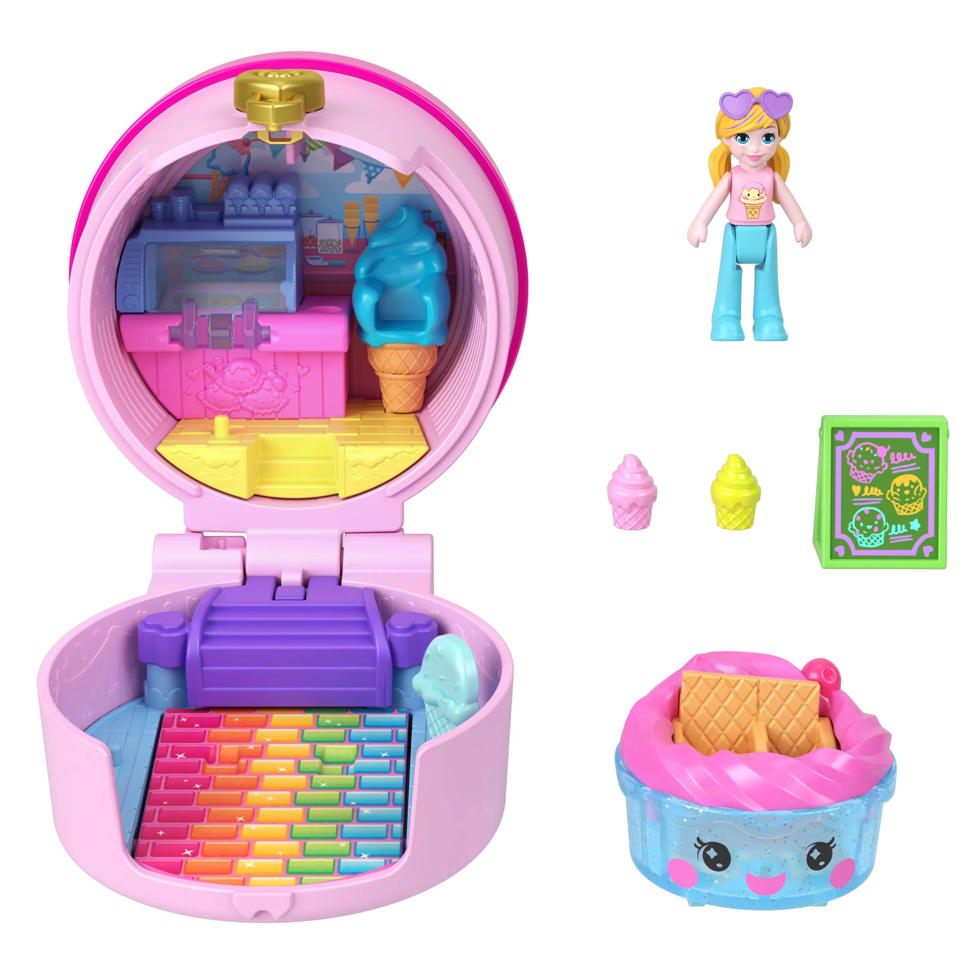 Polly Pocket Set de Juego Compacto Reveal Comidita Rápida - Image 5
