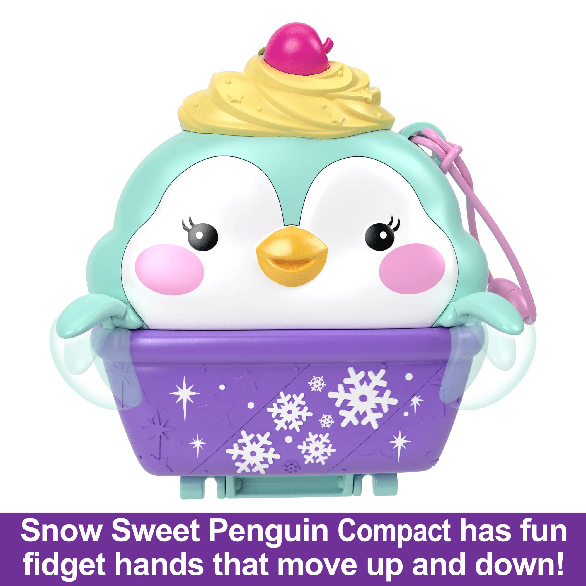 Polly Pocket Dolls And Playset, Travel Toys, Snow Sweet Penguin Compact - Image 3