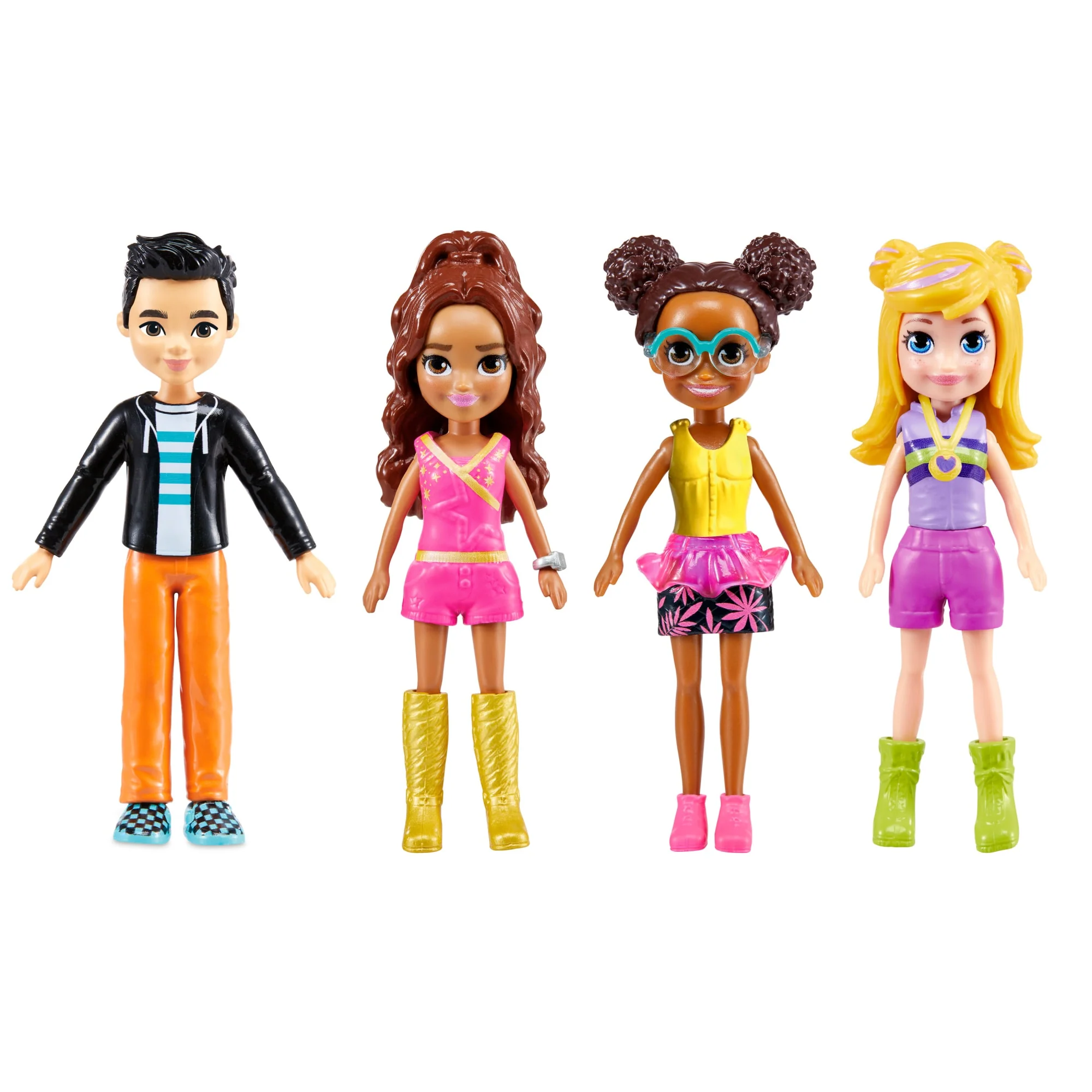Polly Pocket Sparkle Cove Adventure Fashion Pack Playset With 4 Dolls & 45+ Total Pieces - Image 5