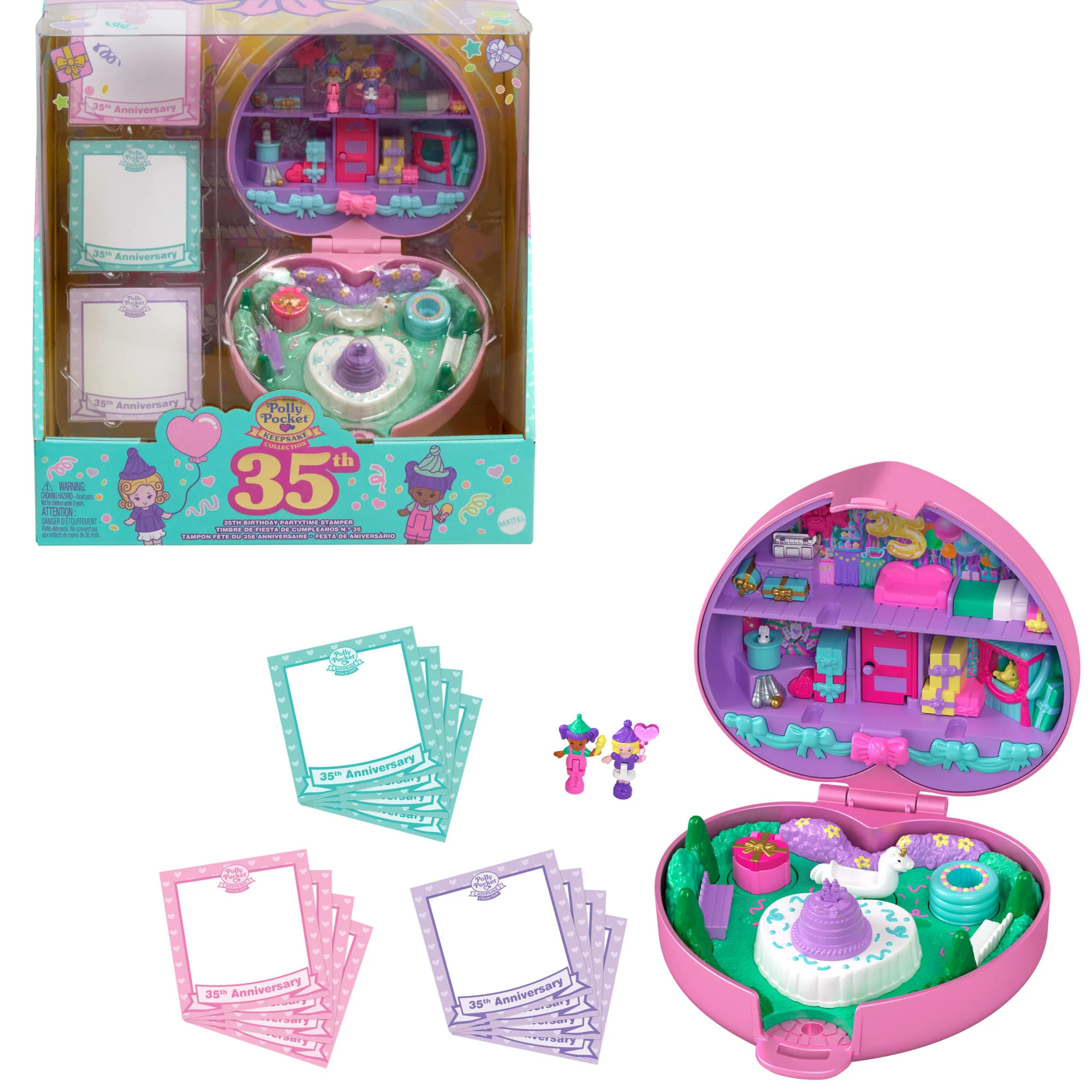 Polly Pocket-Tampon 35Ăme Anniversaire-Coffret Collector Avec PoupĂ©es