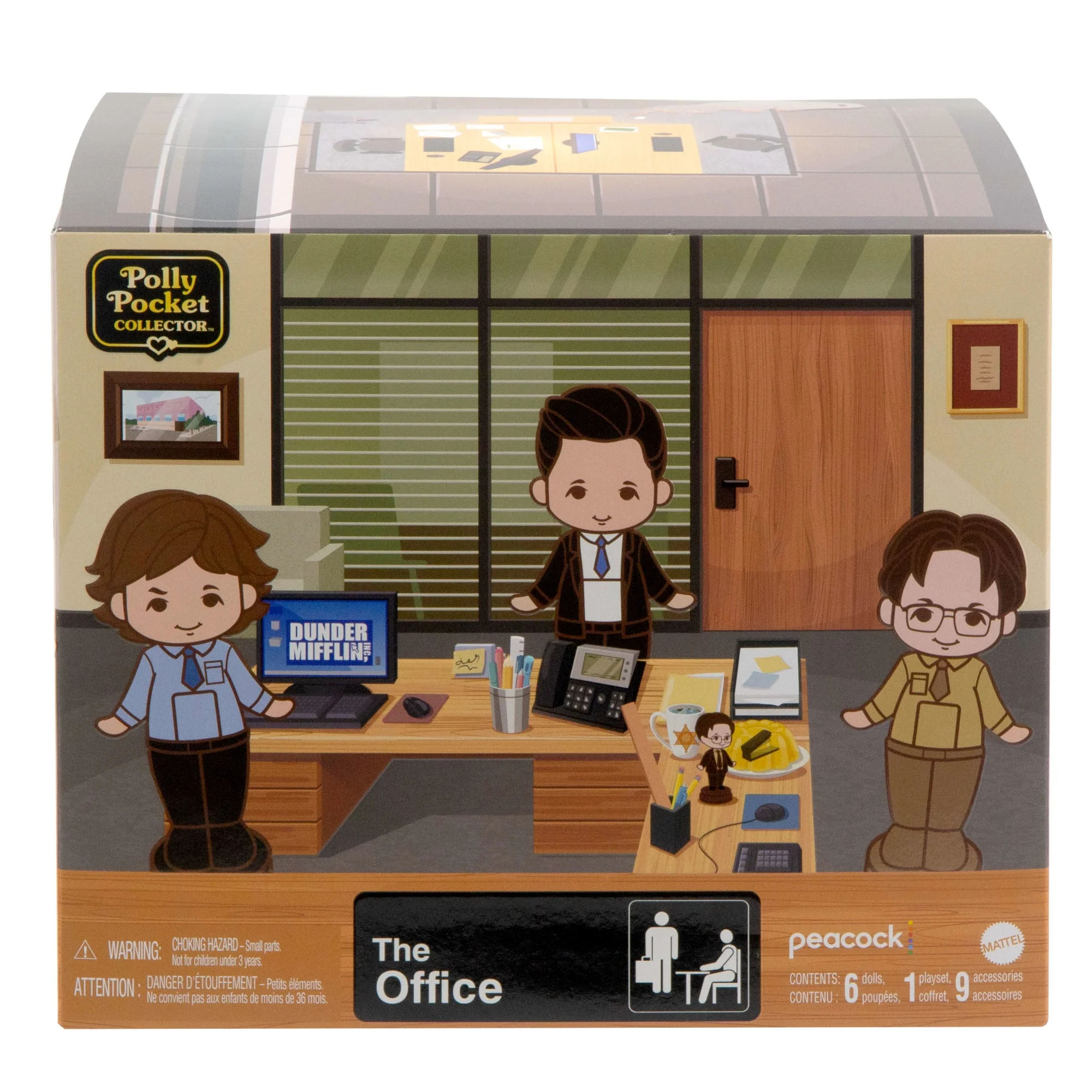 Polly Pocket X The Office Best Boss Mug Compact, Dunder Mifflin Character Set Collectible Toy - Image 6