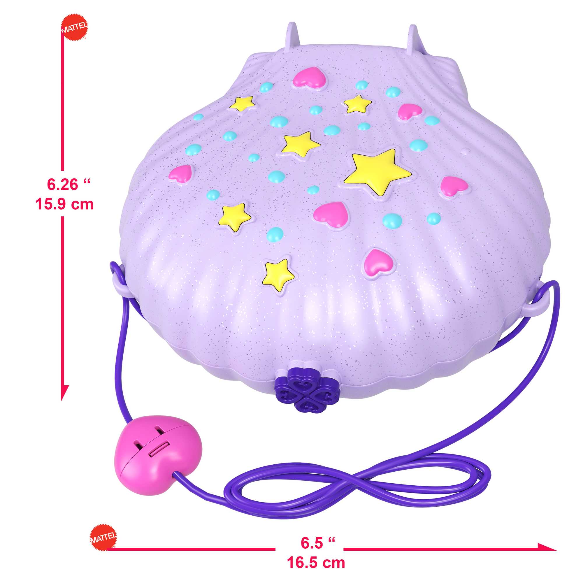 Polly Pocket Travel Toys, Purse Playset And 2 Dolls, Seashell Mermaid - Image 5