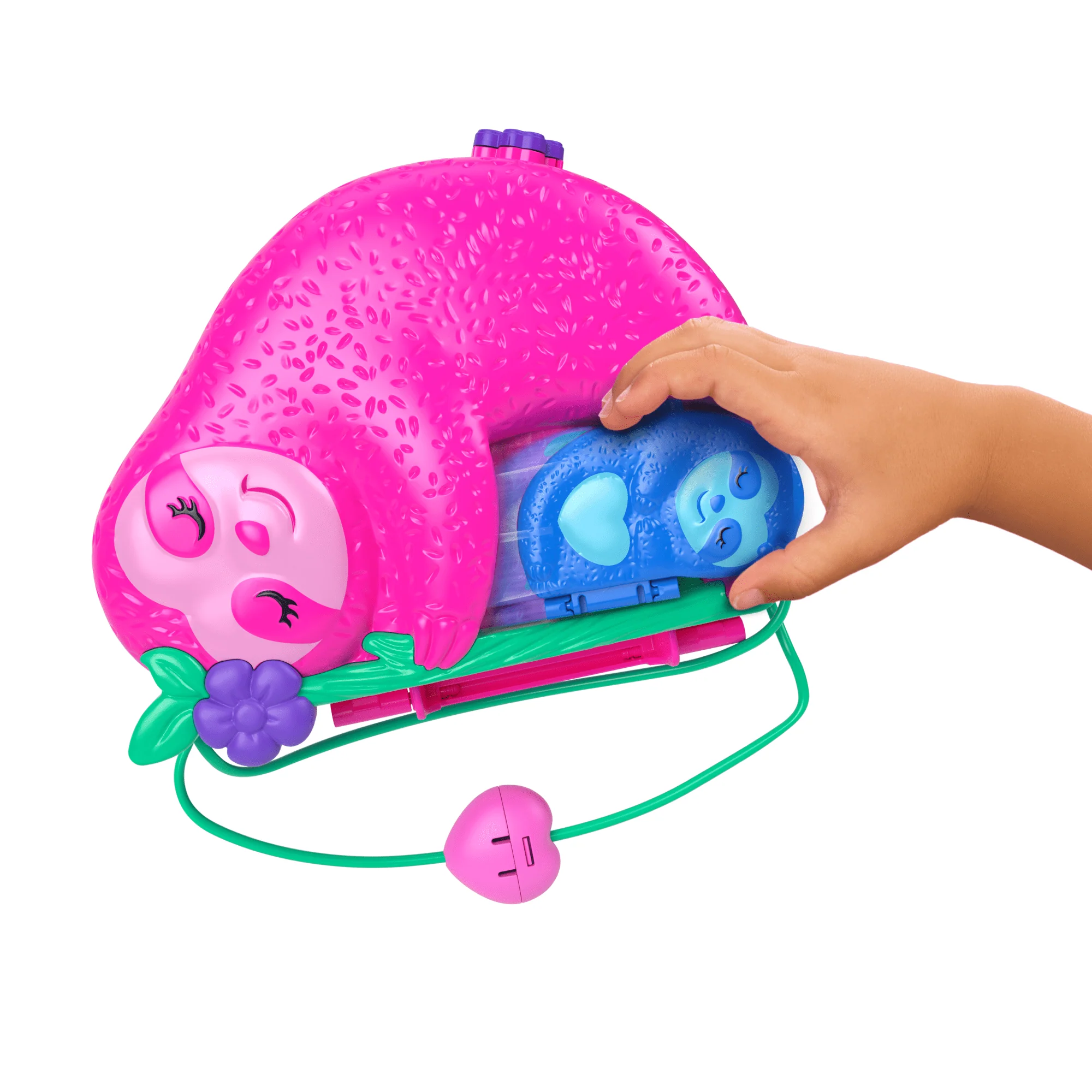 Pollypocket-La Famille des Paresseux-Coffret 2en1, Jouet de Voyage - Image 3