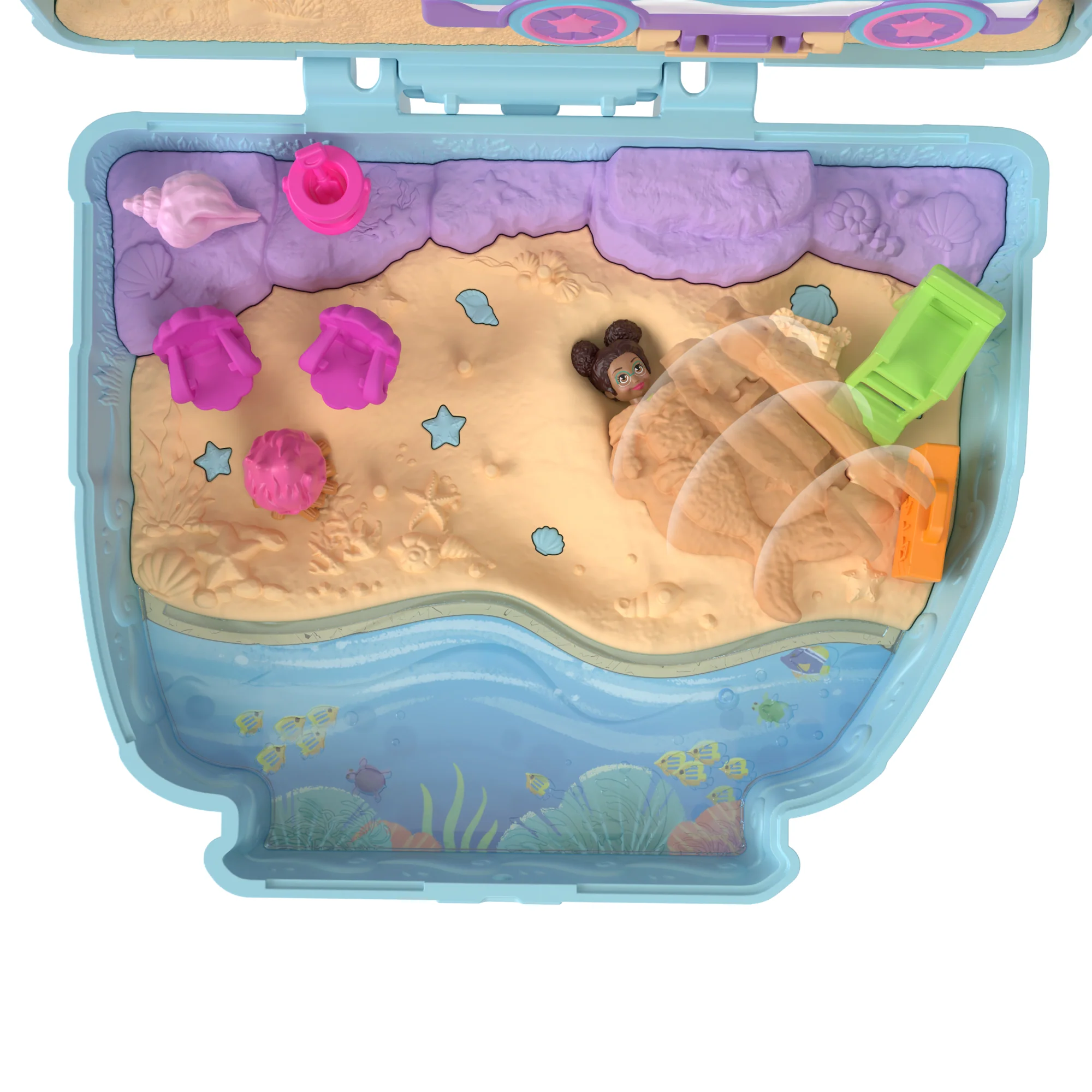Pollypocket-Chiot à La Plage-Coffret et Figurines, Jouet de Voyage - Image 4