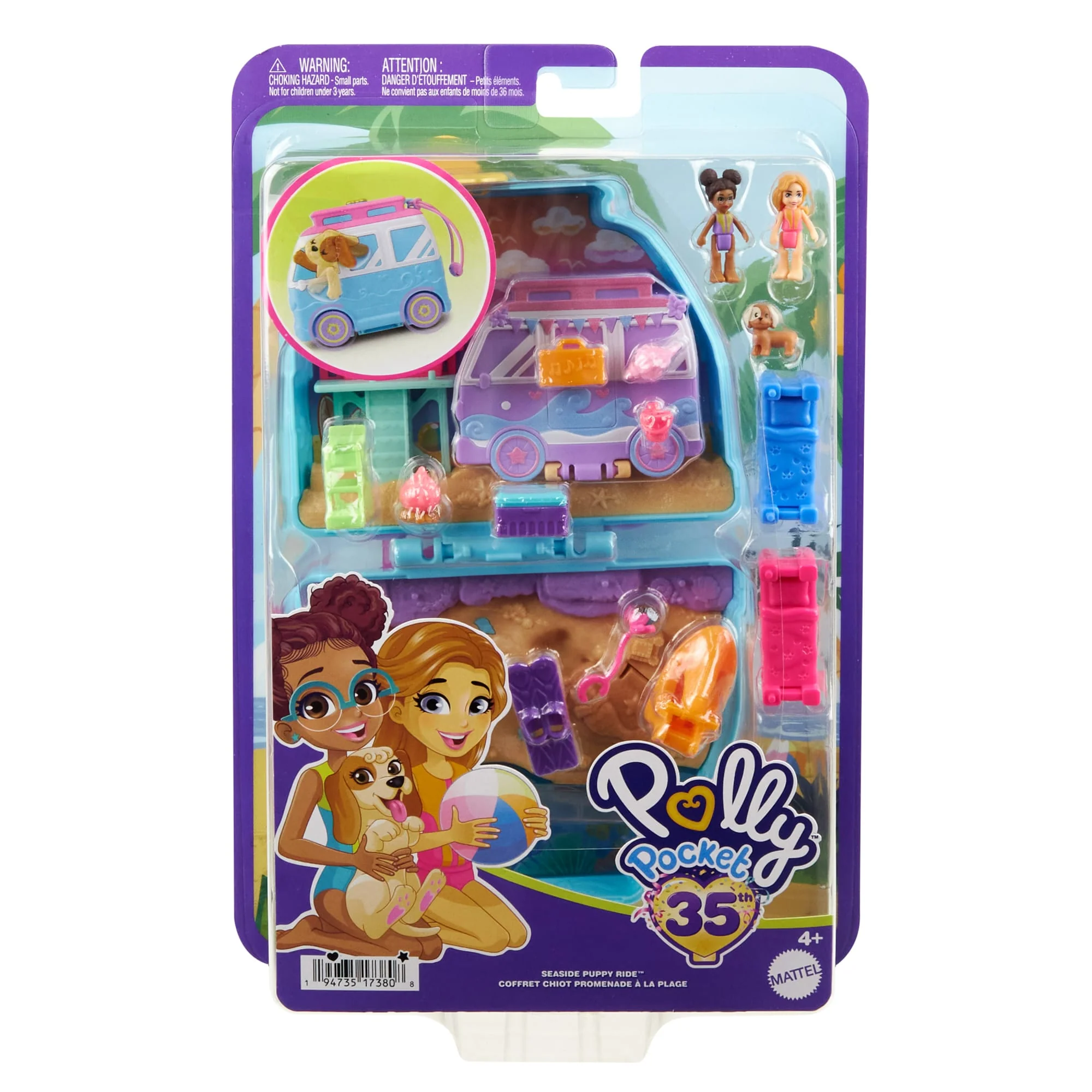 Pollypocket-Chiot à La Plage-Coffret et Figurines, Jouet de Voyage - Image 6