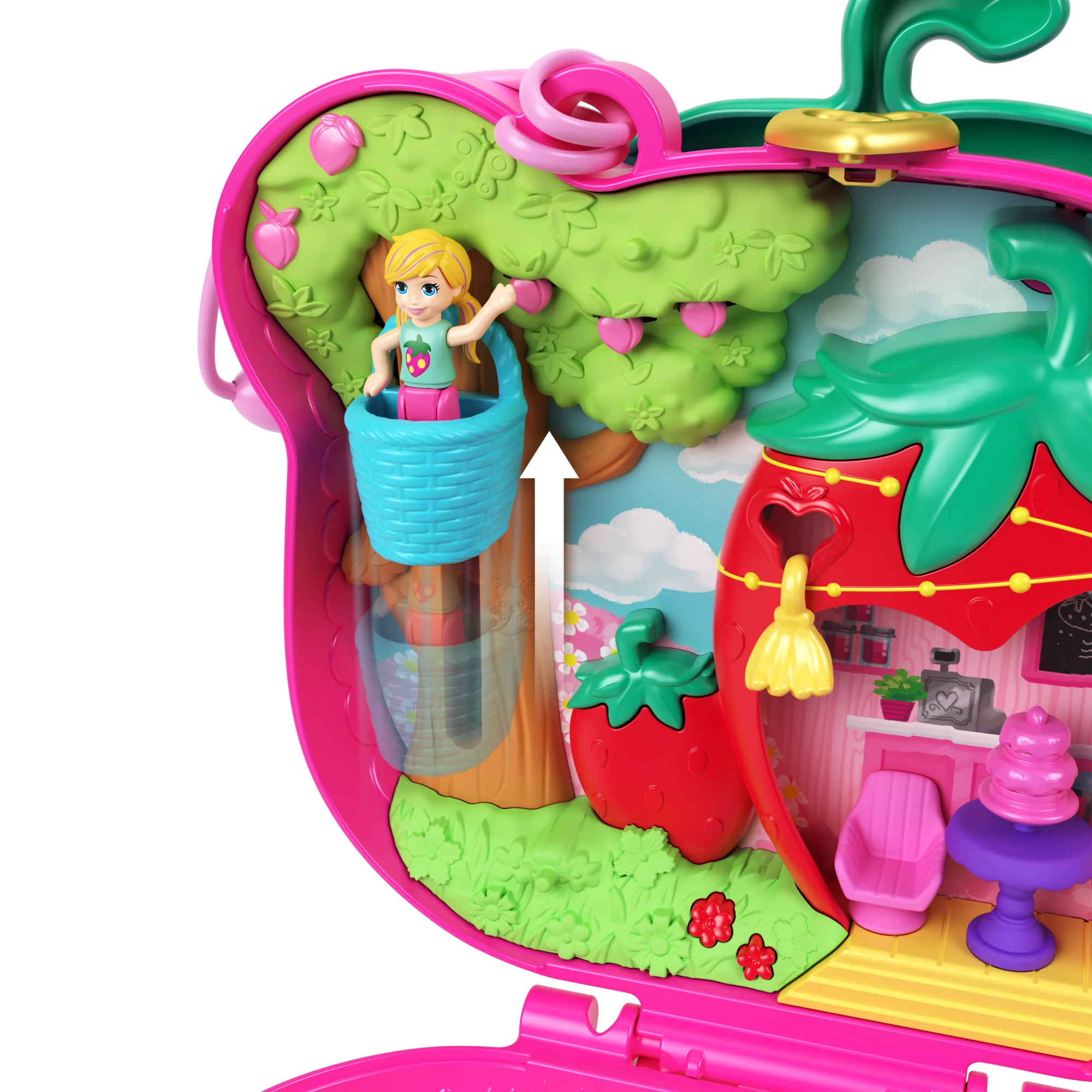 Pollypocket-Ourson Fraise-Coffret et Figurines, Jouet de Voyage - Image 4