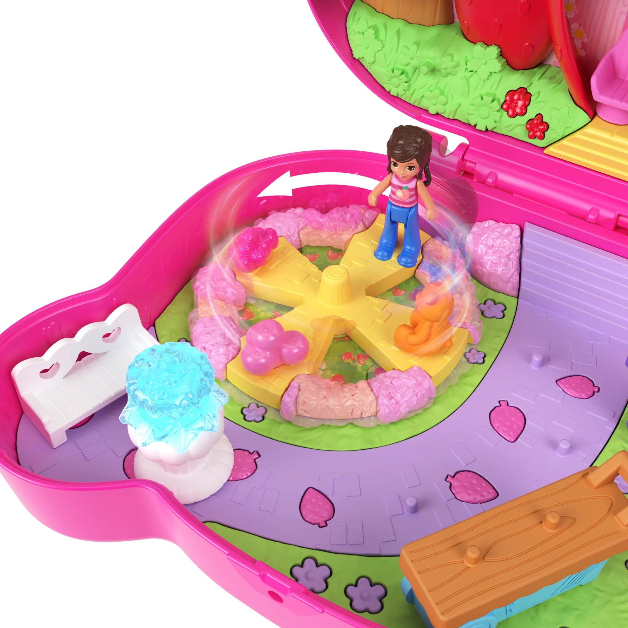 Pollypocket-Ourson Fraise-Coffret et Figurines, Jouet de Voyage - Image 5