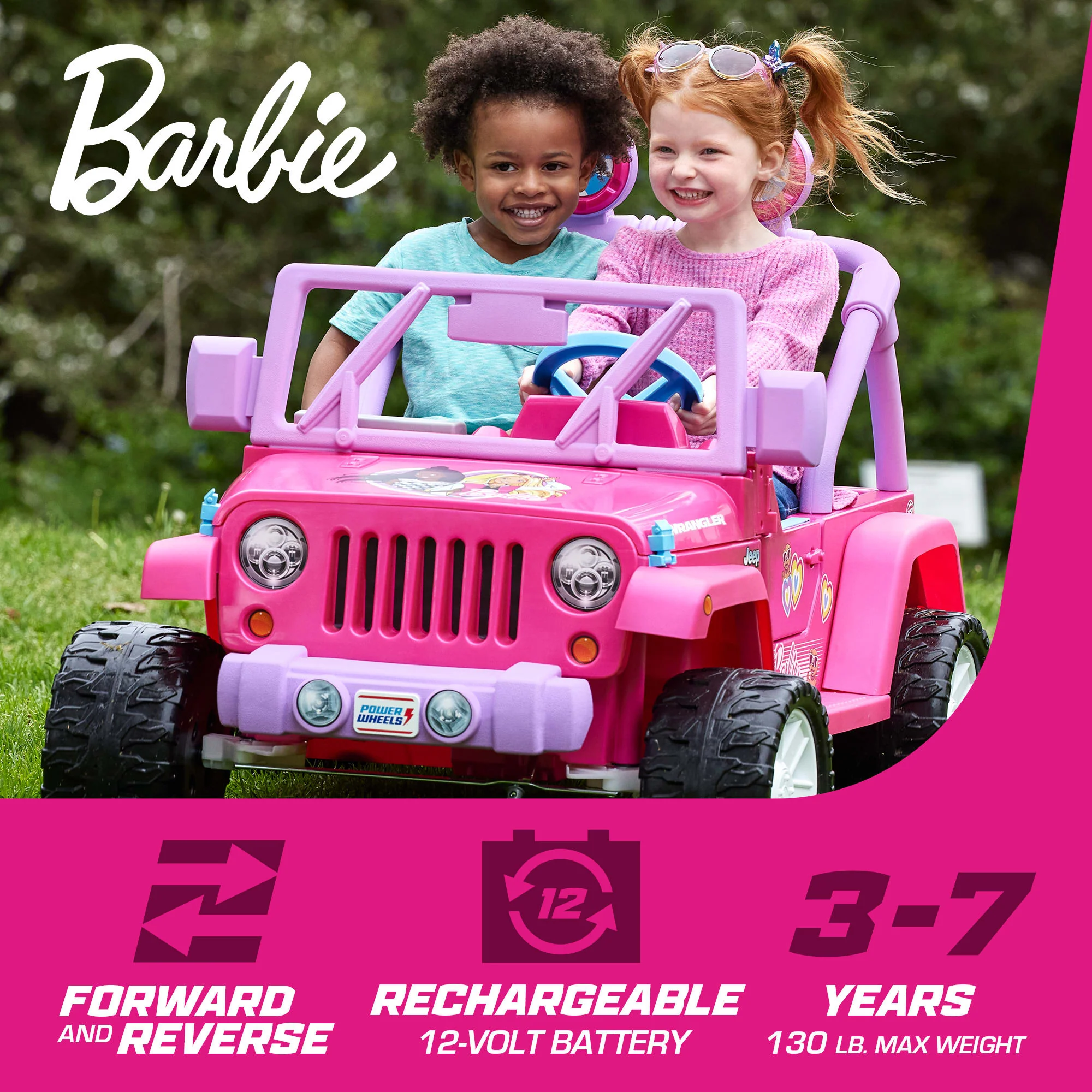 Power Wheels Barbie Jeep Wrangler - Image 2