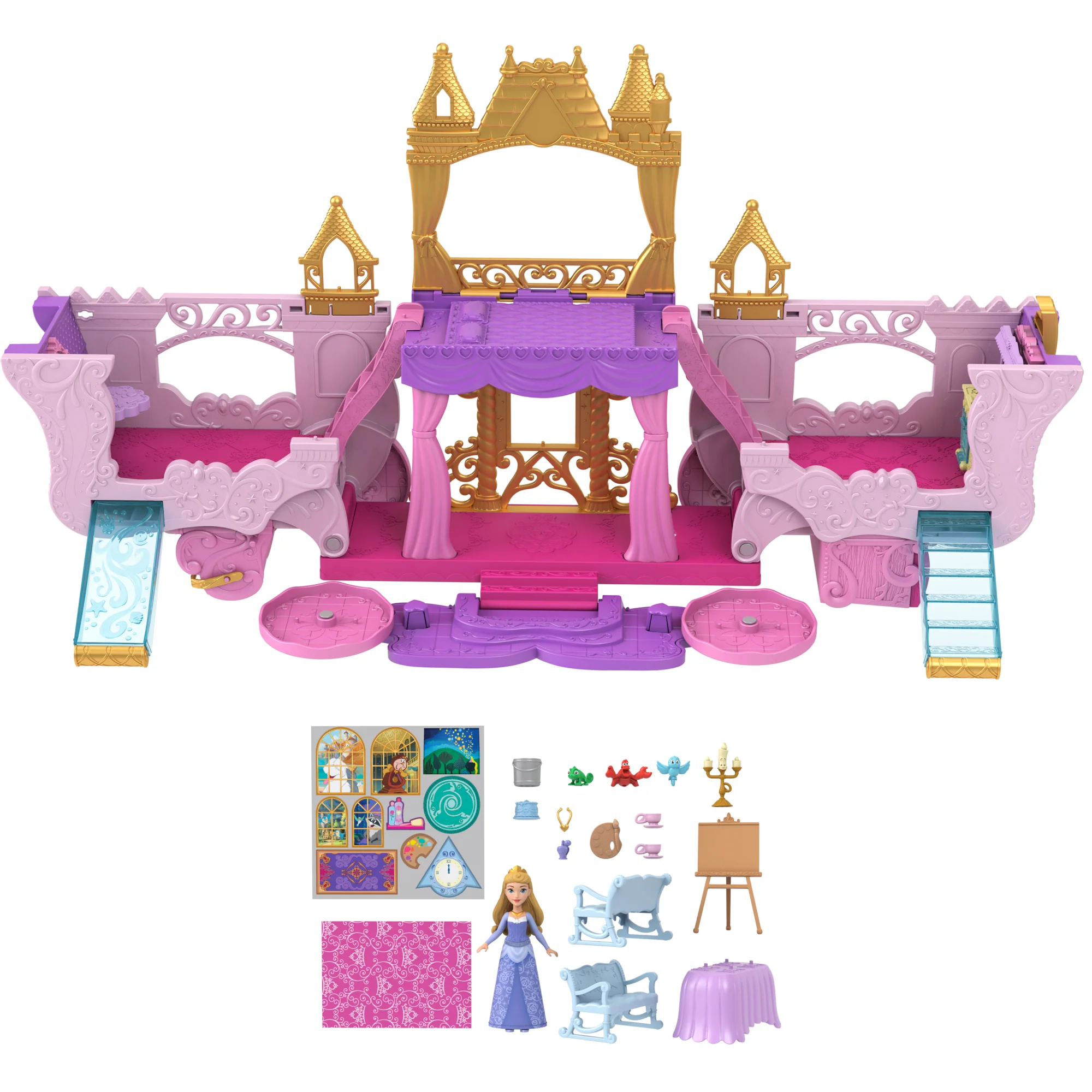 Princesses Disney-Calèche et Château-Coffret Avec Poupée Aurore - Image 5