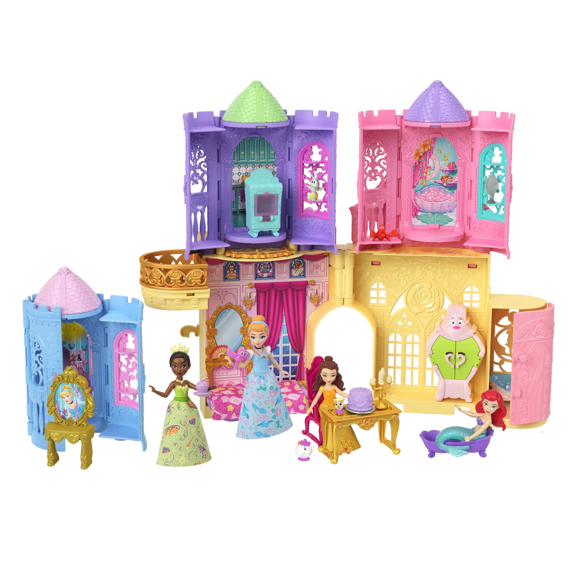 Princesses Disney  Tourelle Surprise  Petite Poupée, 5 Surprises - Image 3