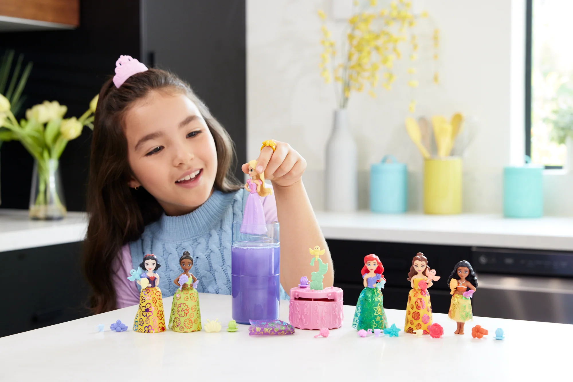 Princesses Disney Royauté Color Reveal Fête Au Jardin Petite Poupée - Image 2