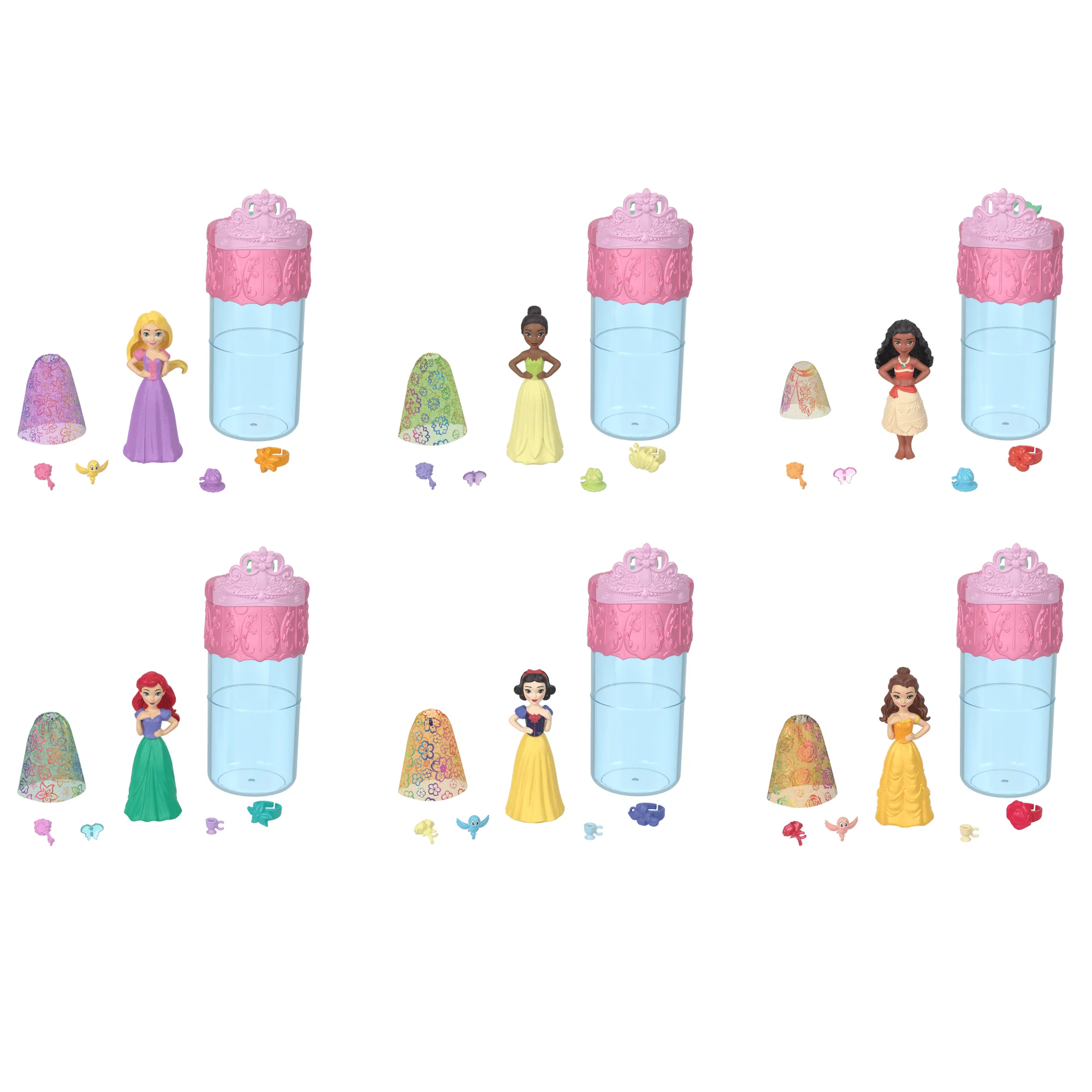 Princesses Disney Royauté Color Reveal Fête Au Jardin Petite Poupée - Image 4