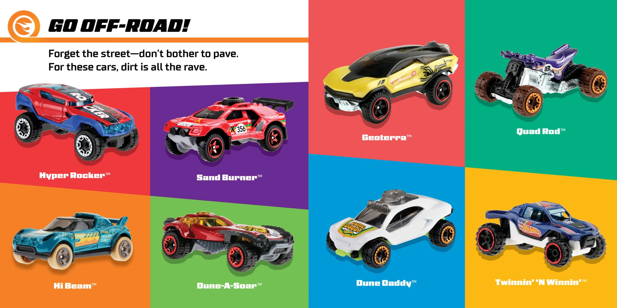 Hot Wheels Ready, Set, Race! Board Book For Babies & Toddlers, 100 Car Illustrations - Image 3