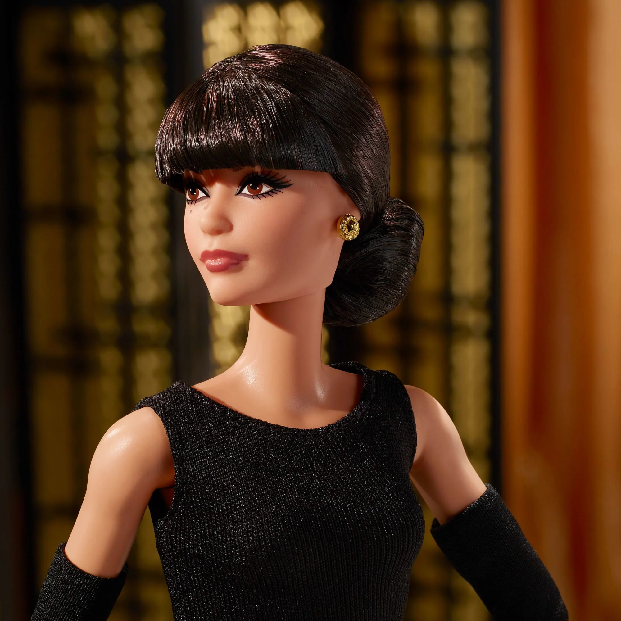 Barbie Tribute Collection Rita Moreno Collectible Doll in Black & Gold Gown - Image 2