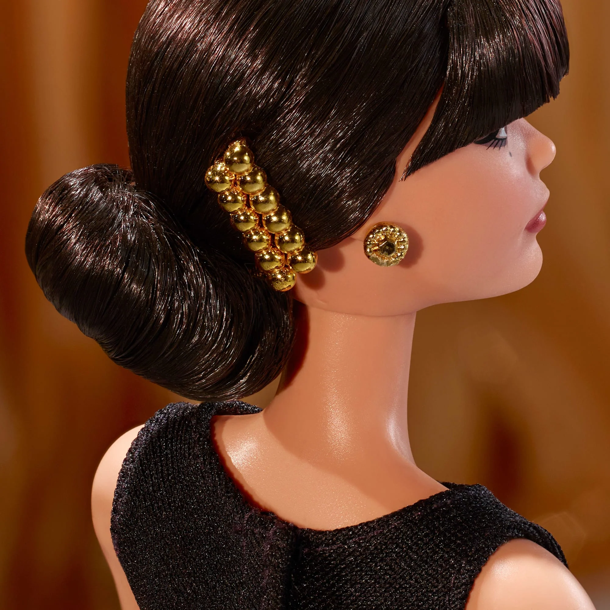 Barbie Tribute Collection Rita Moreno Collectible Doll in Black & Gold Gown - Image 3