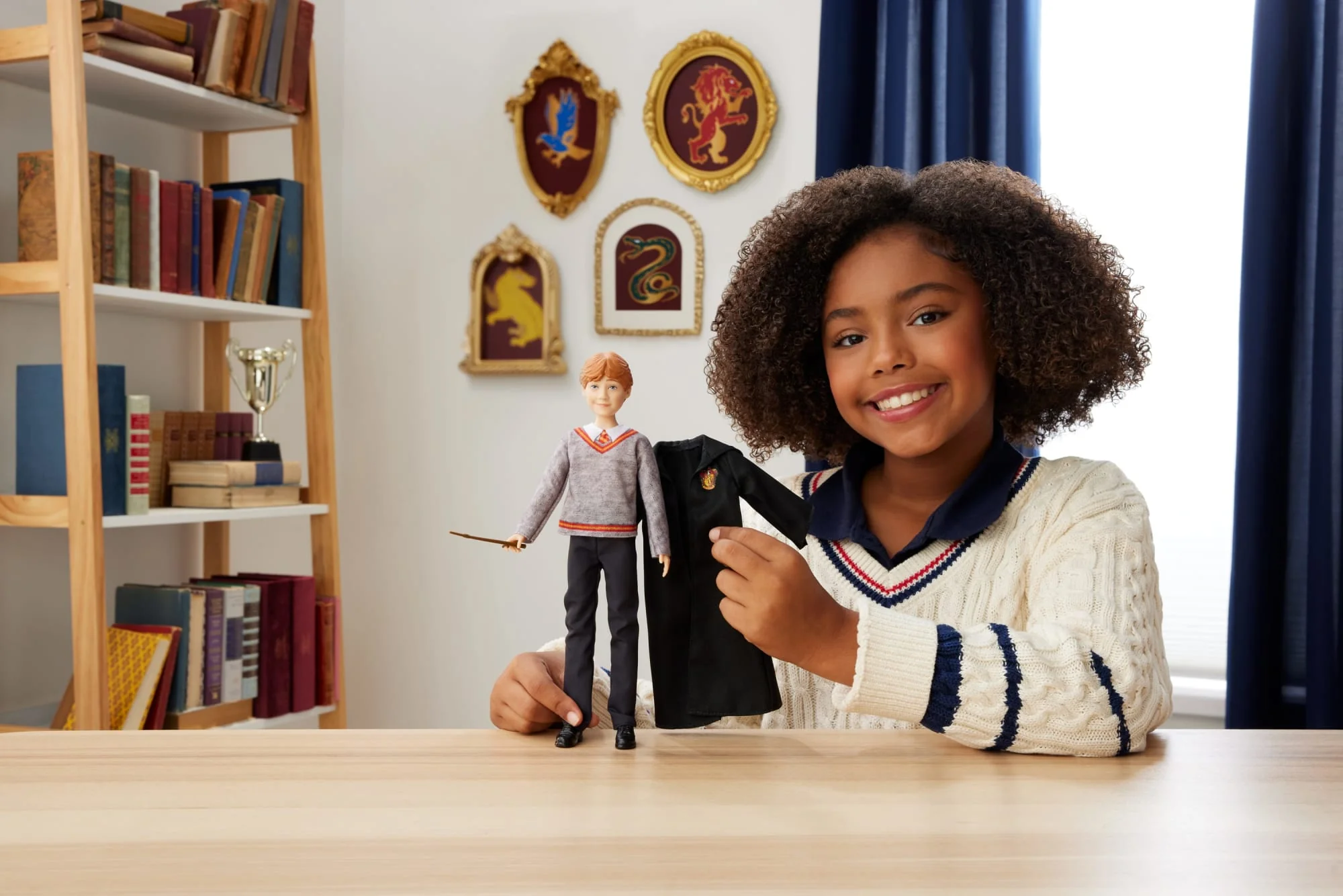 Ron Weasley Fashion Doll in Signature Hogwarts Uniform With Wand Accessory, Inspired By The Movie - Image 2