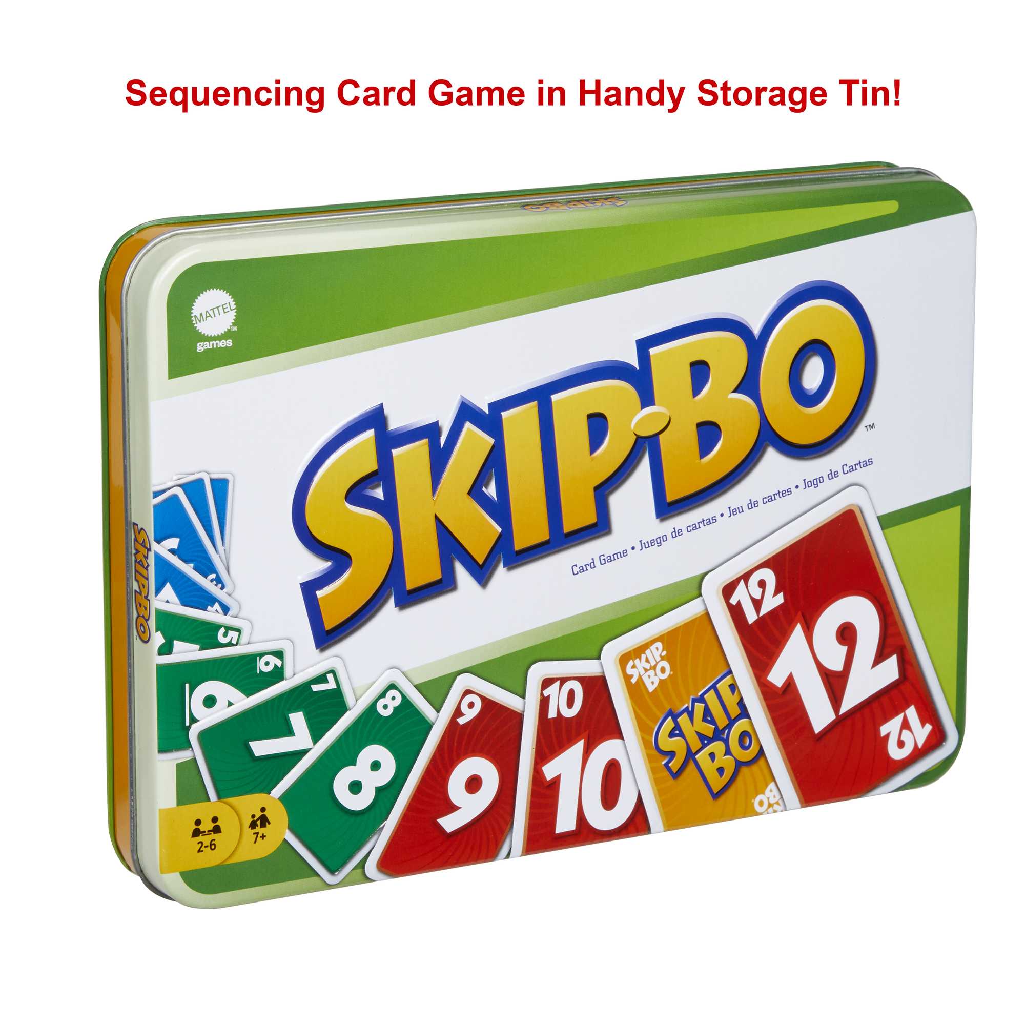 Skip Bo Card Games in Storage Tin, Gifts For Adults And Family Night - Image 3