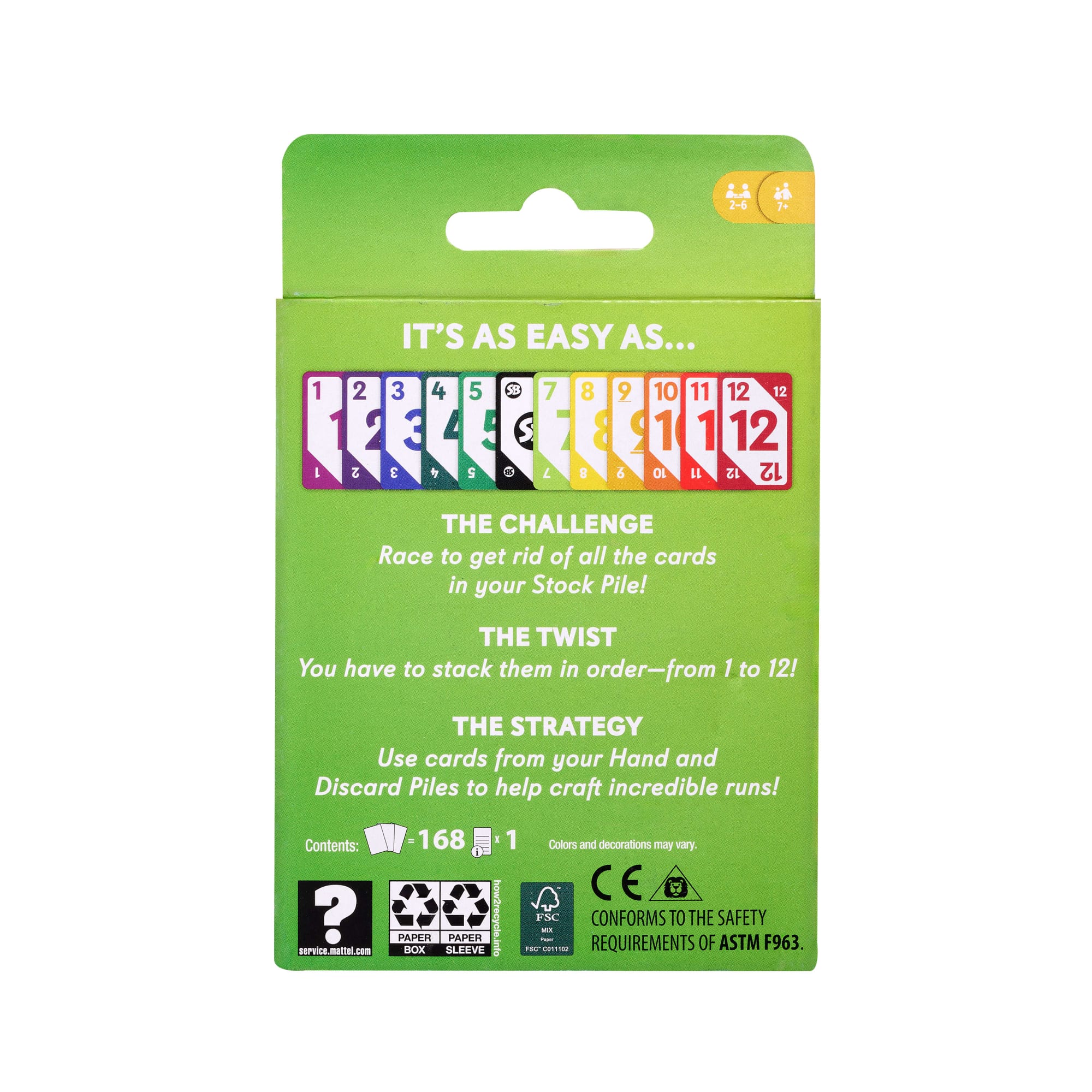 Skip-Bo Card Game For Kids, Adults & Families, Color Blind Accessible Deck For 2 To 6 Players - Image 4