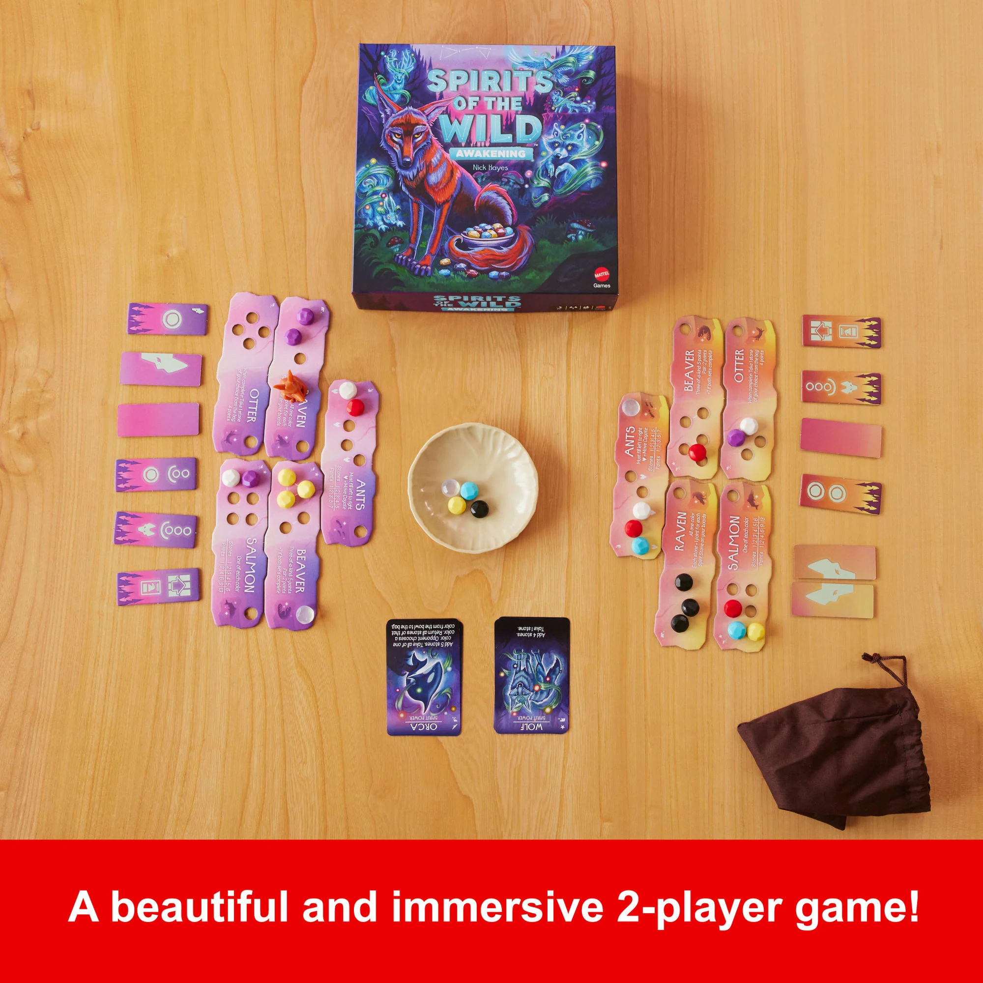 Spirits Of The Wild: Awakening Relaxing, Light Strategy Board Game With Beautiful Art For 2 Players - Image 3