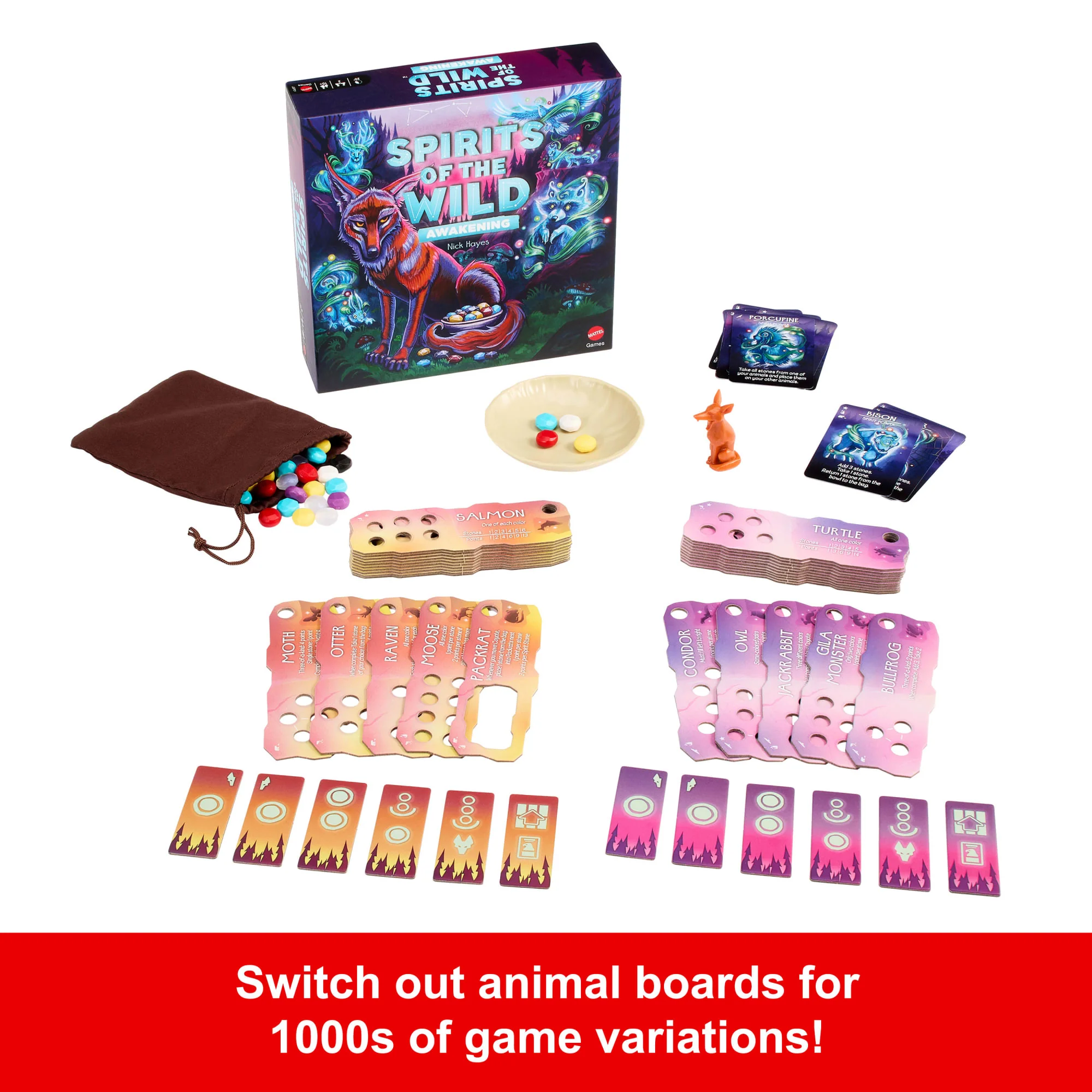 Spirits Of The Wild: Awakening Relaxing, Light Strategy Board Game With Beautiful Art For 2 Players - Image 5