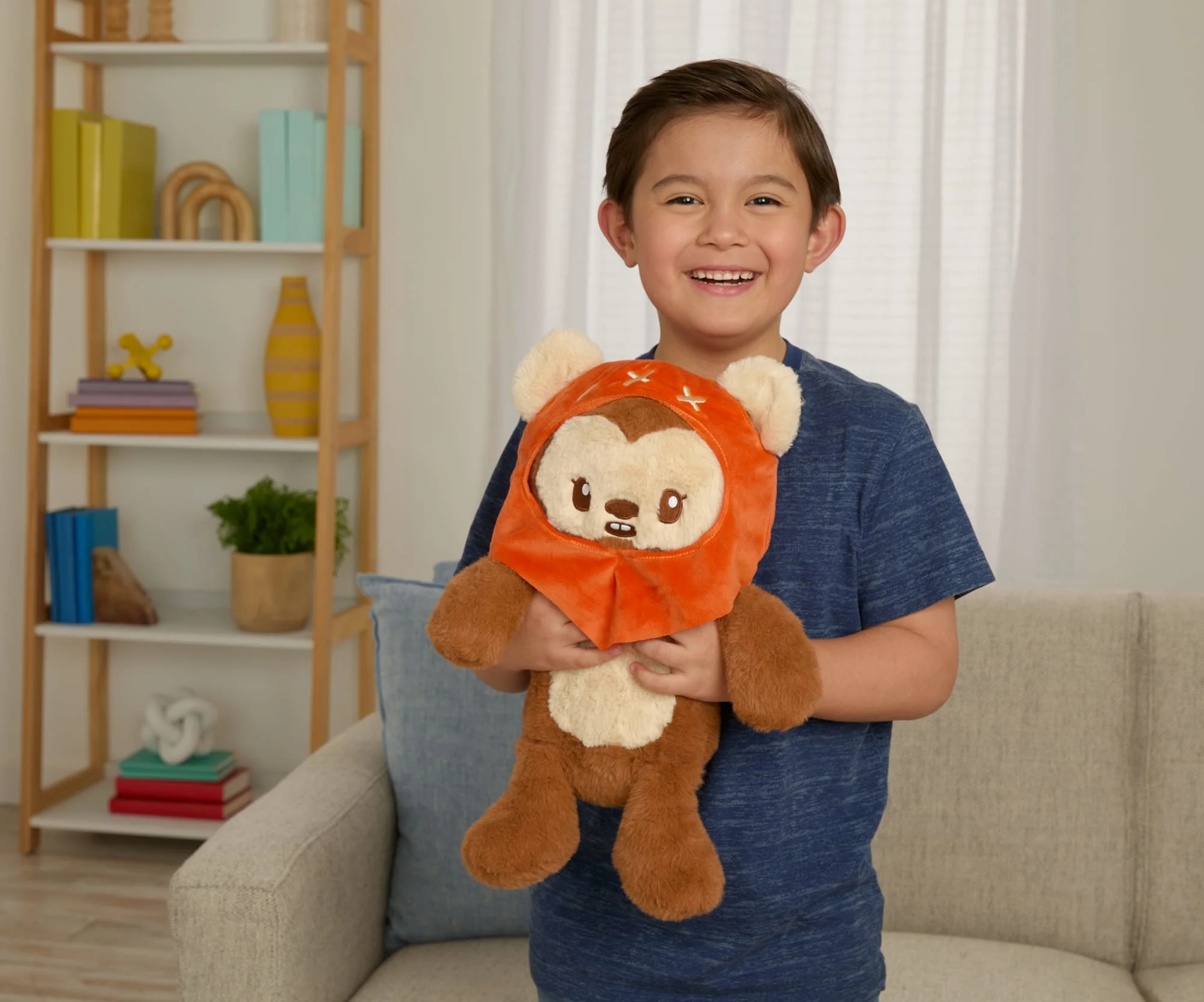 Star Wars Ewok Plush, Weighted Soft Toy, 12-Inch With Weighted Limbs & 1.5-Pound Pouch Inside - Image 2