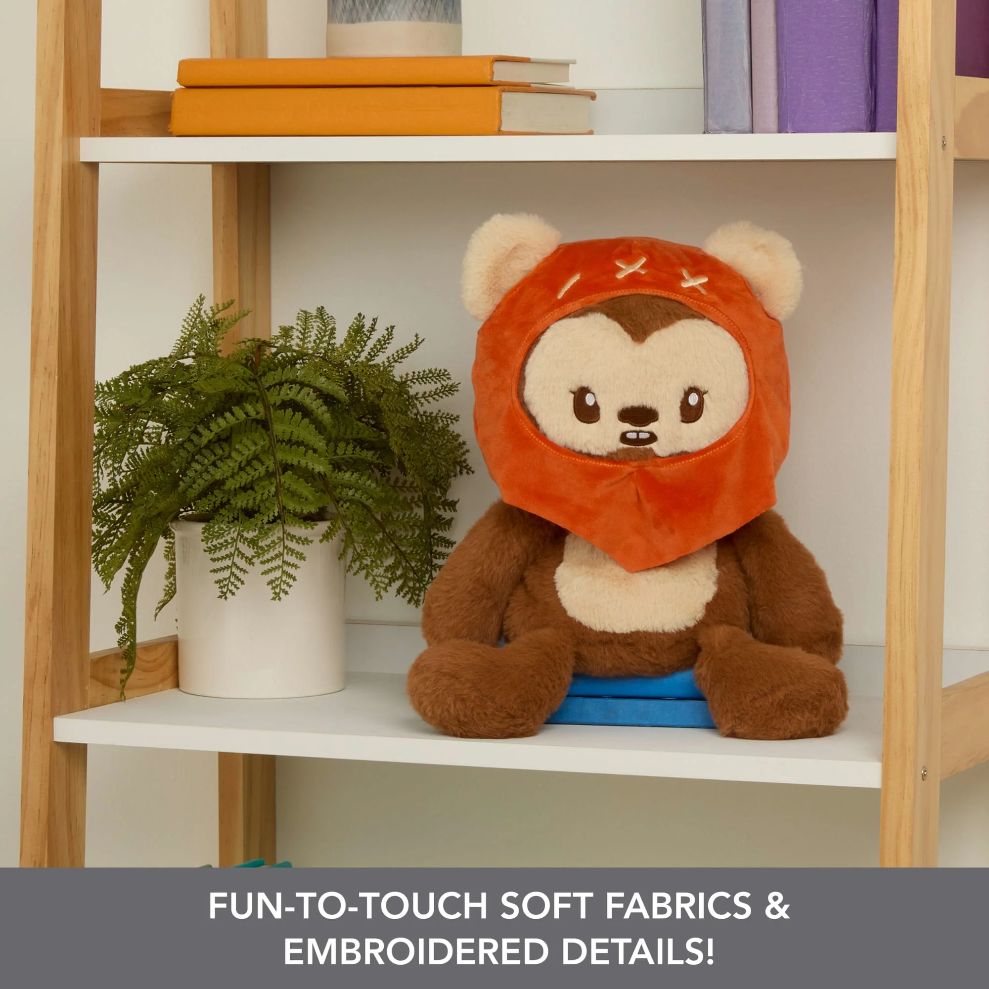 Star Wars Ewok Plush, Weighted Soft Toy, 12-Inch With Weighted Limbs & 1.5-Pound Pouch Inside - Image 5