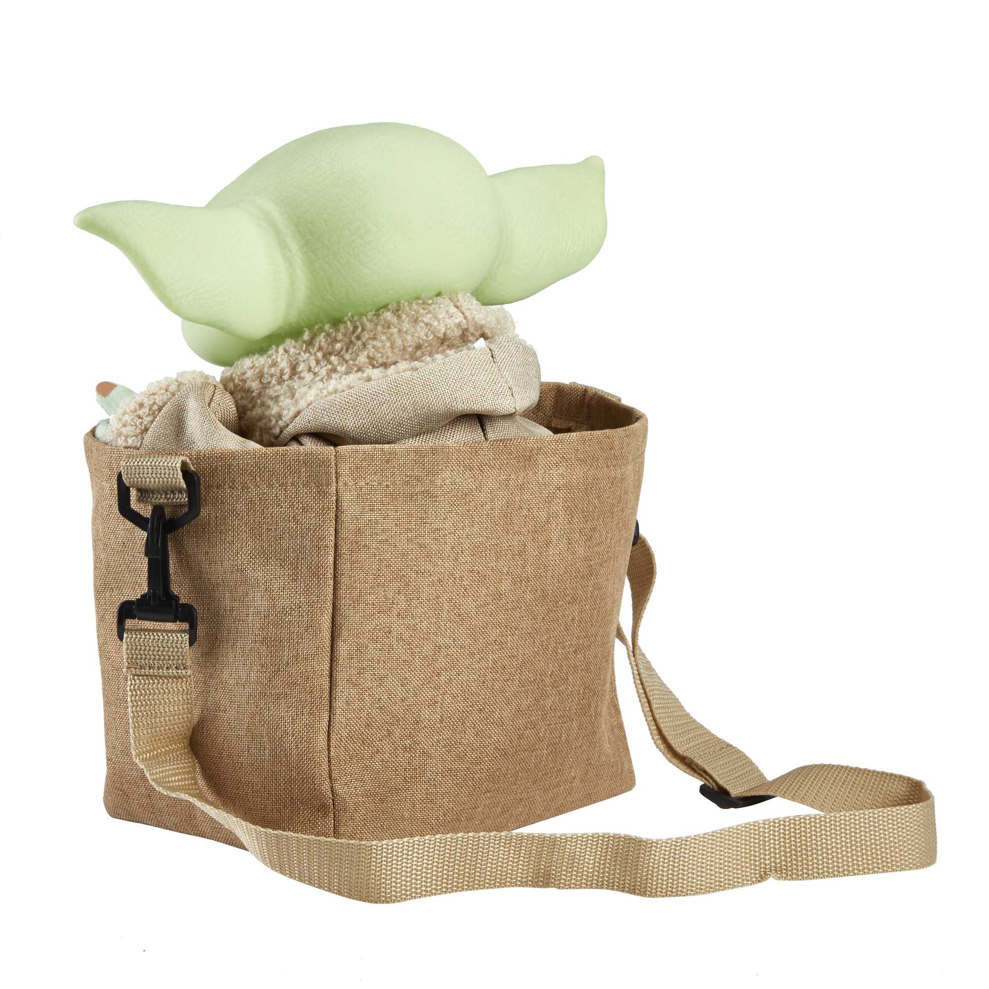 Star Wars The Mandalorian Figurine Peluche L’enfant Sonore et Son Sac - Image 4