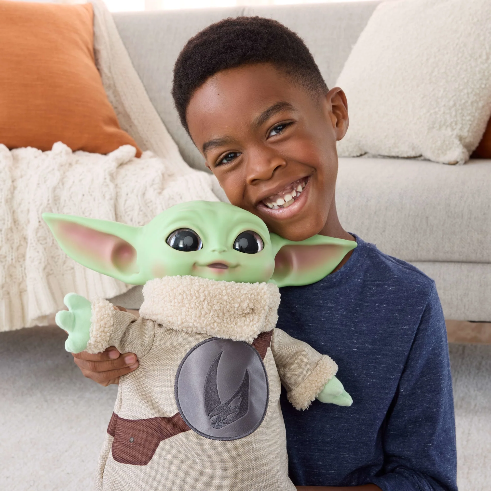 Star Wars The Mandalorian & Grogu Movie Grogu Rondel Design Vinyl Head Soft Plush Body - Image 2