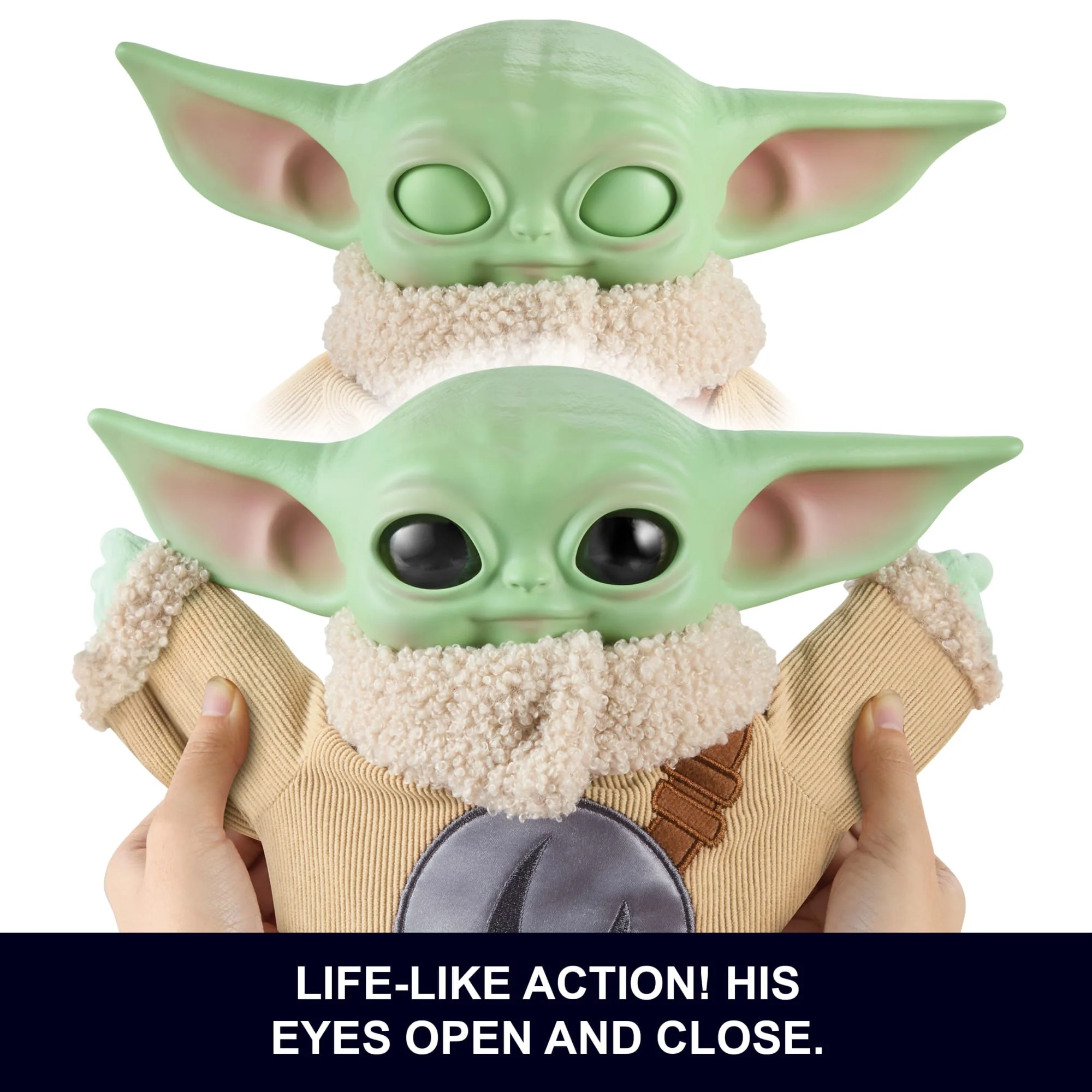 Star Wars The Mandalorian & Grogu Movie Pick-Me-Up Grogu Character Plush Rondel Design Vinyl Head - Image 4