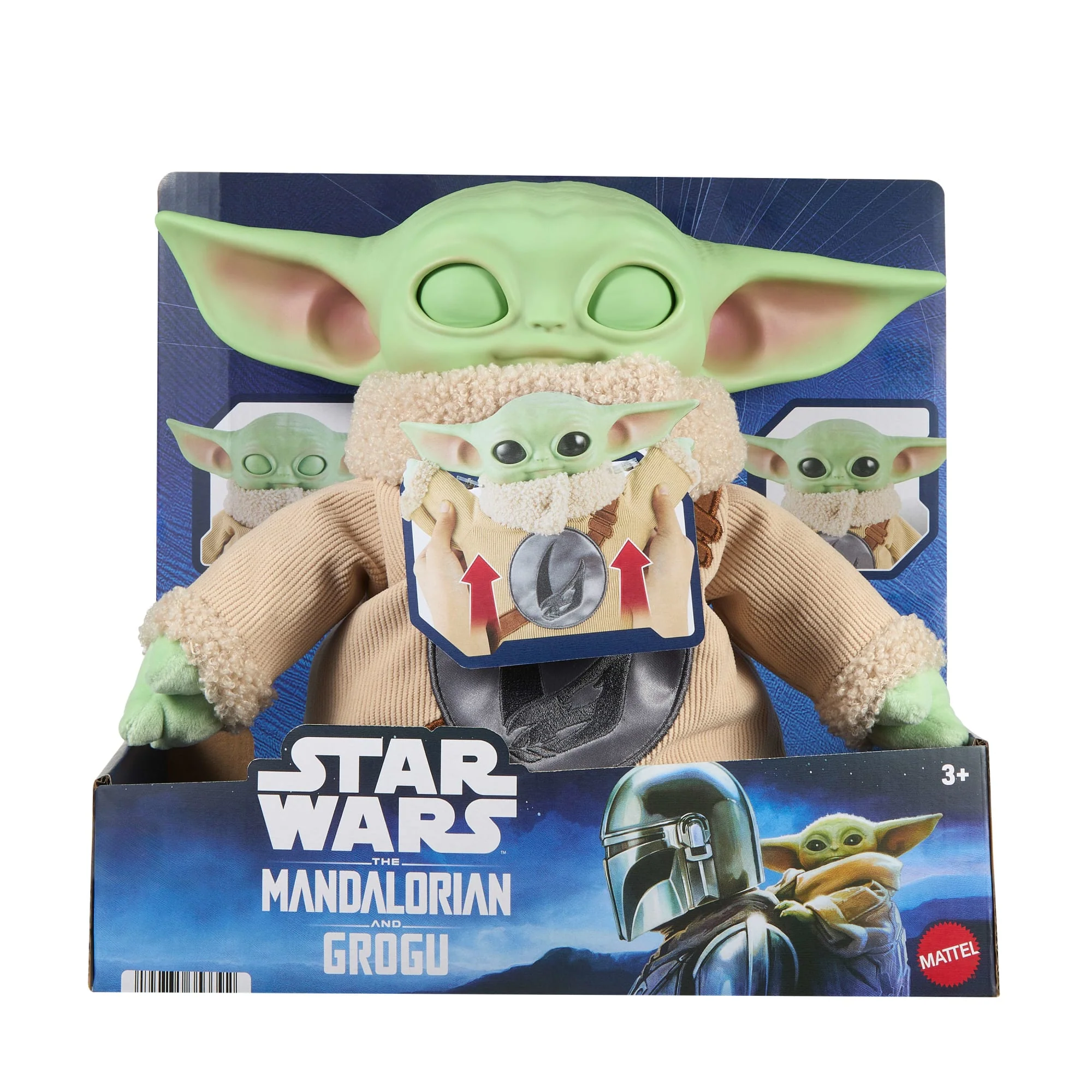 Star Wars The Mandalorian & Grogu Movie Pick-Me-Up Grogu Character Plush Rondel Design Vinyl Head - Image 6