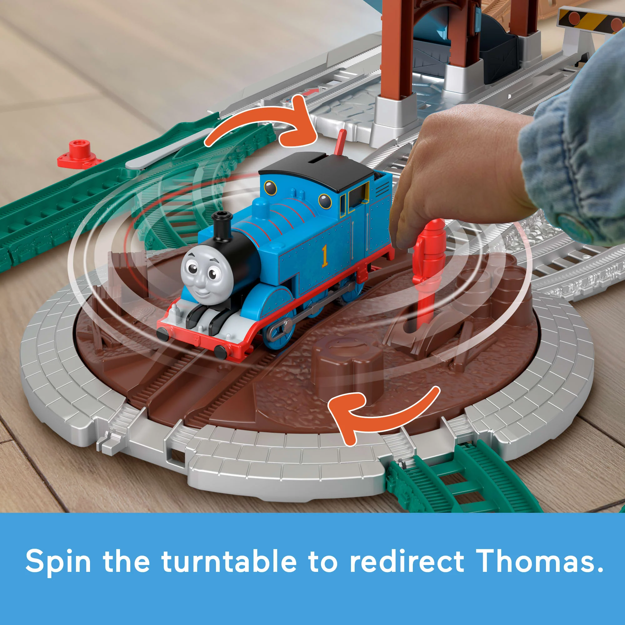Thomas & Friends Load & Launch Barrel Delivery Set By Fisher-Price & Classic Motorized Toy Train - Image 4